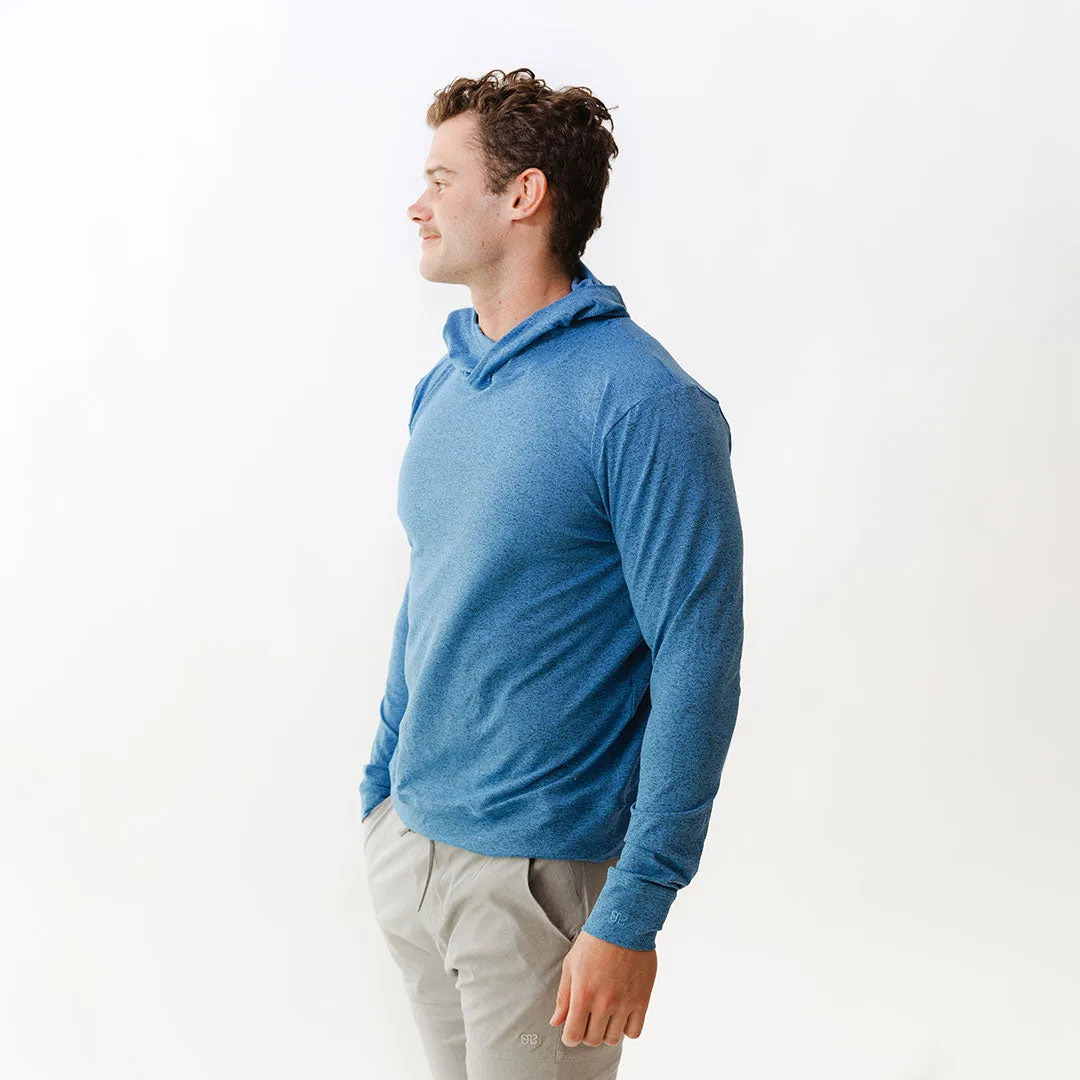 Men's Travel Hoodie, Cobalt active girl