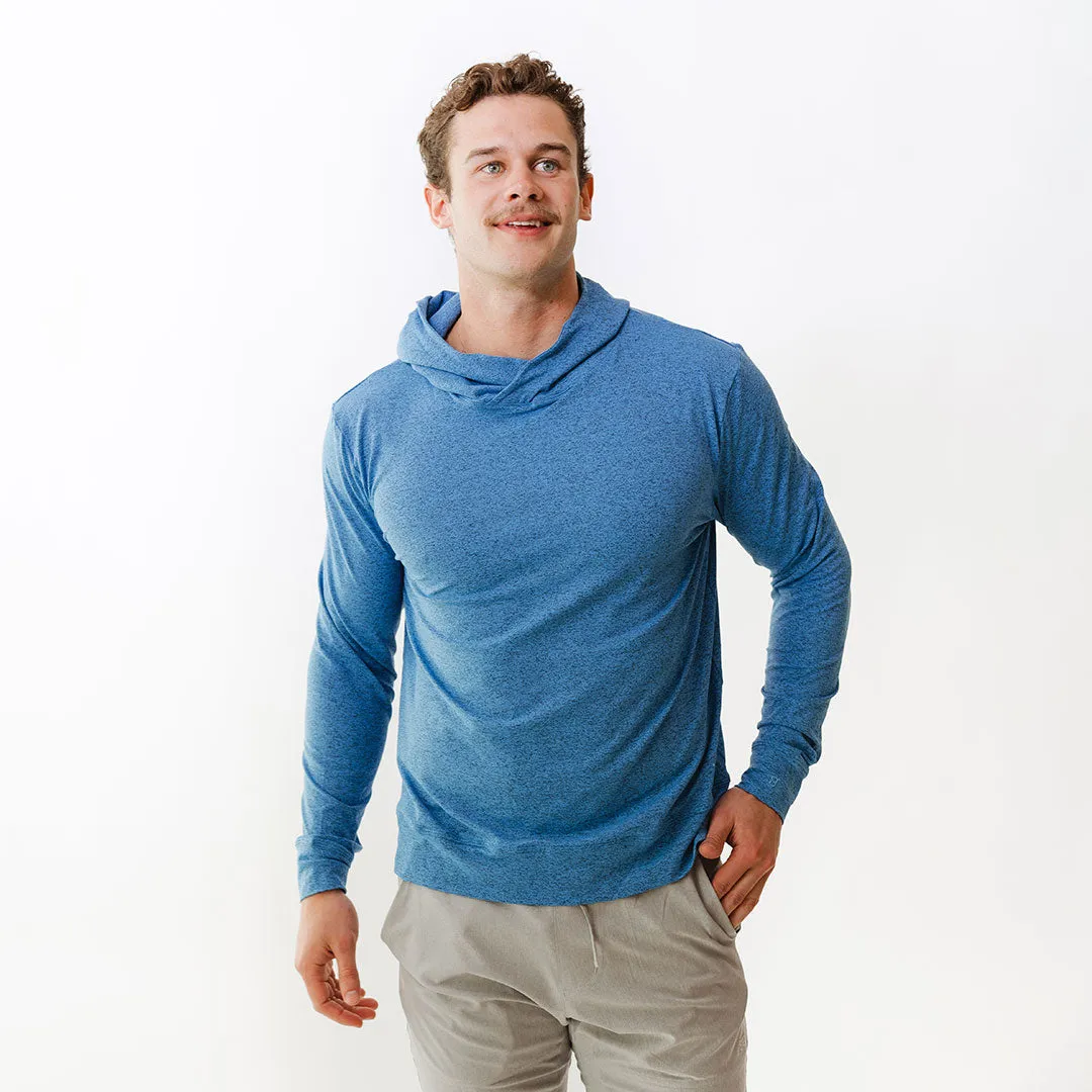 Men's Travel Hoodie, Cobalt active girl