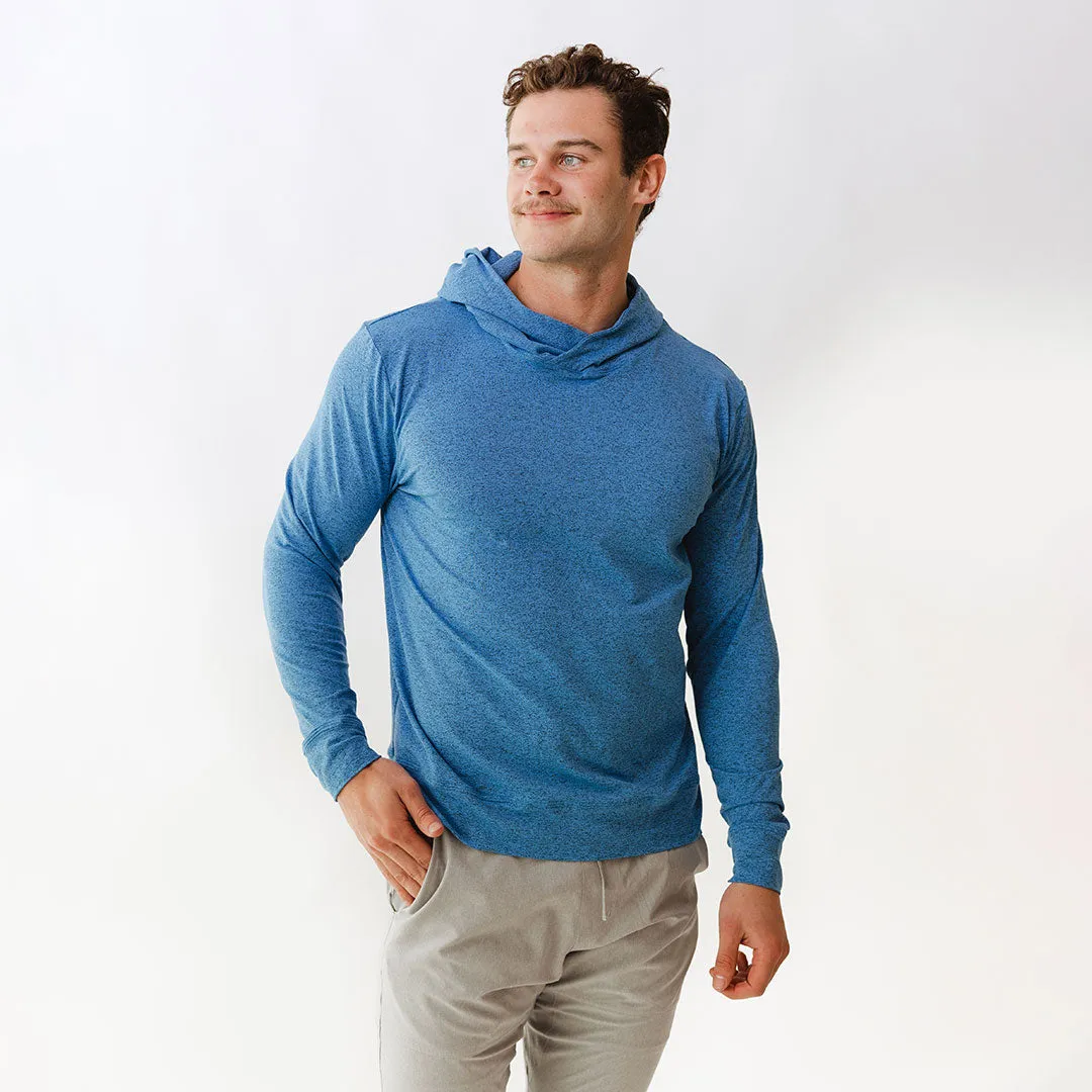 Men's Travel Hoodie, Cobalt active girl
