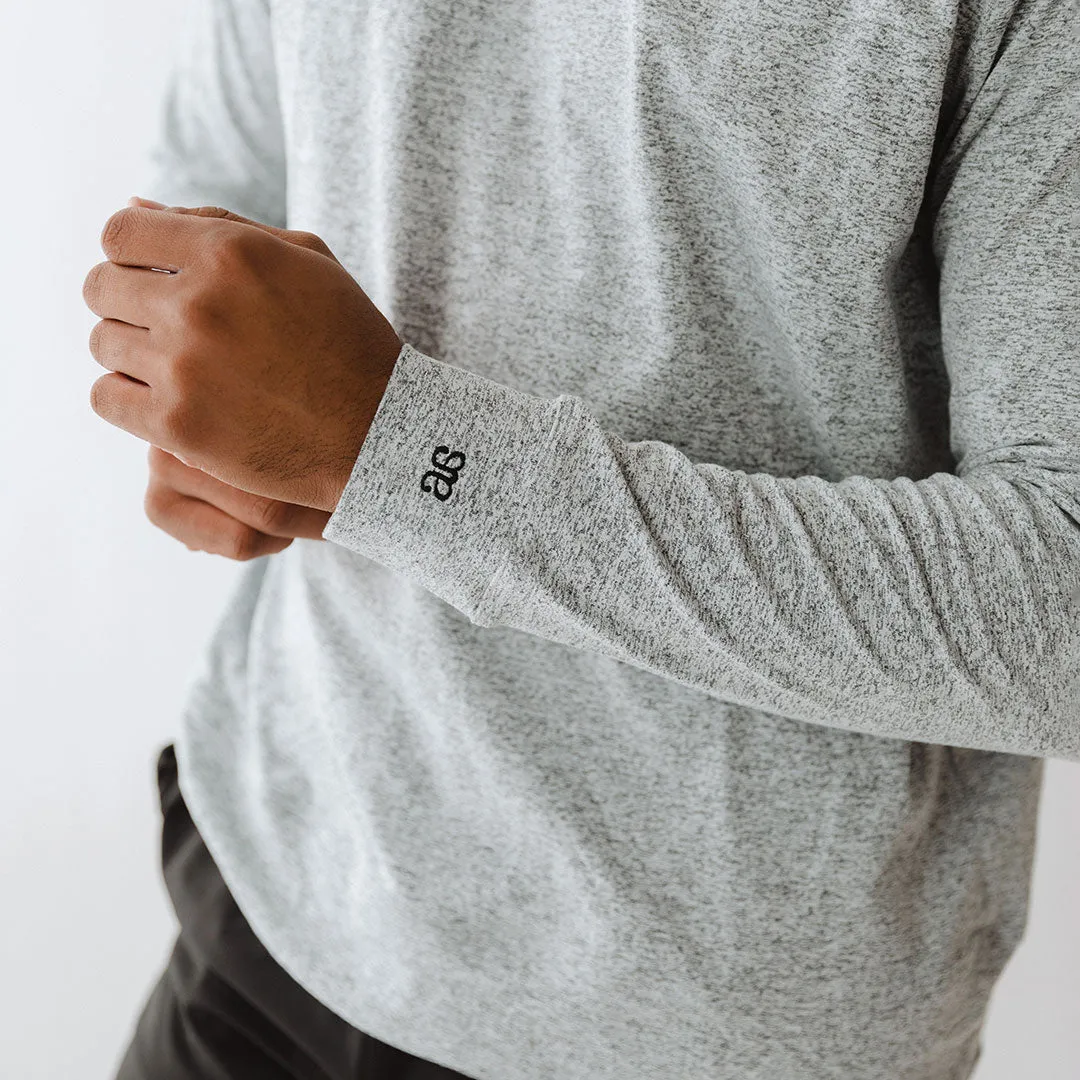 Men's Travel Hoodie, Heather Grey street edge
