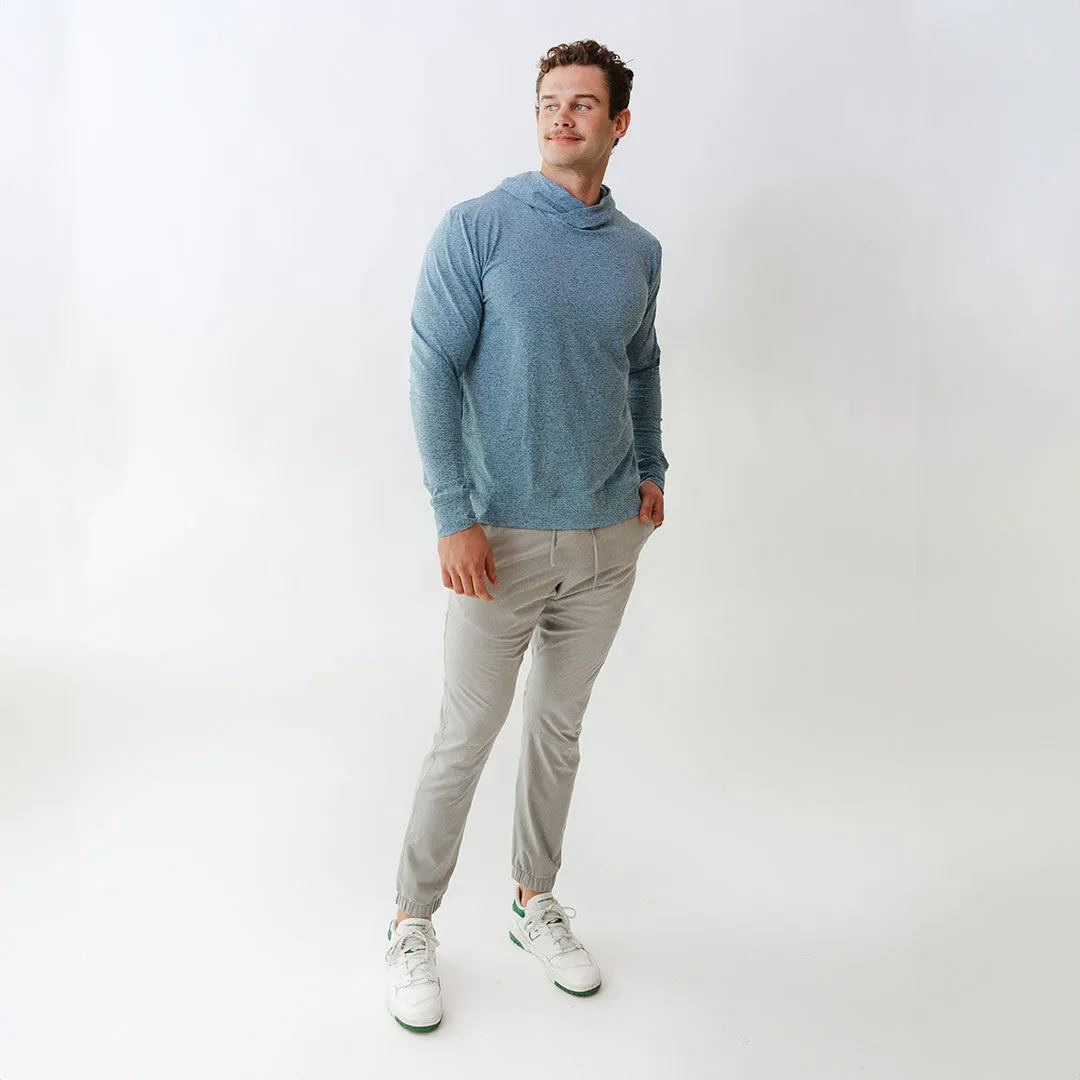 Men's Travel Hoodie, Sky pocket deep
