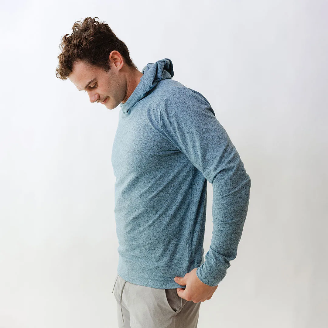 Men's Travel Hoodie, Sky pocket deep