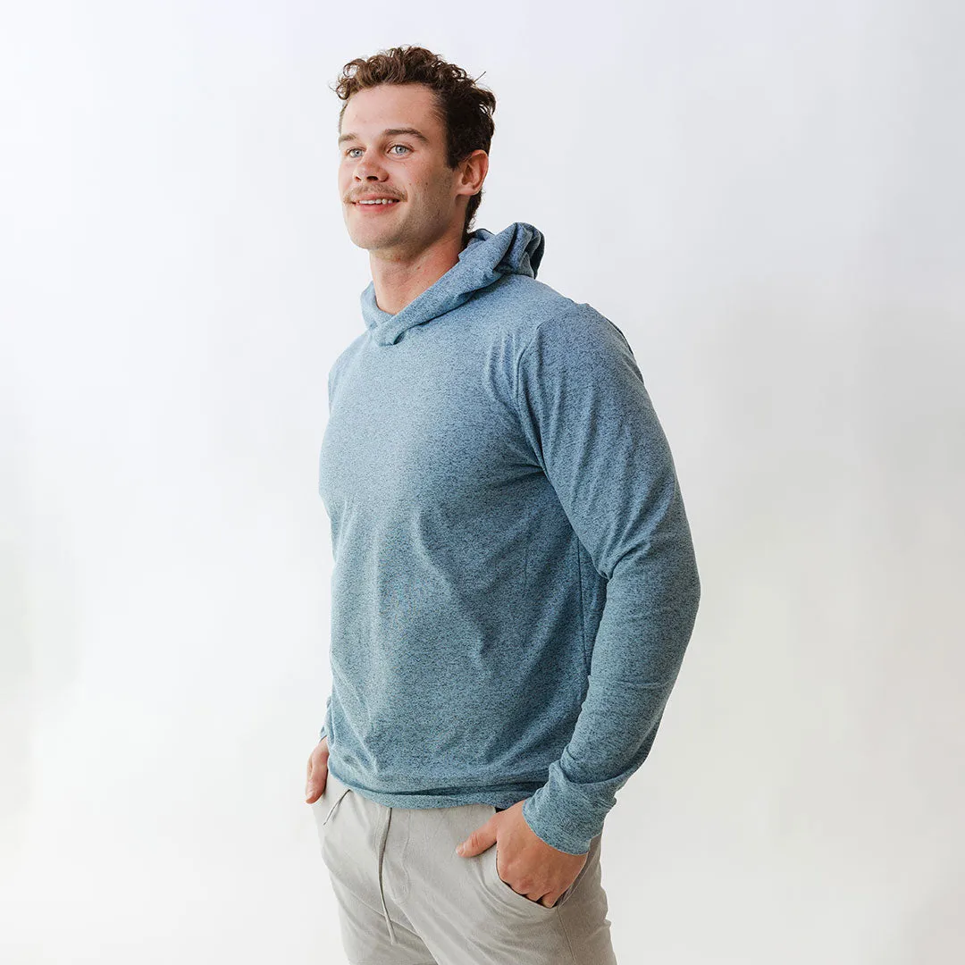 Men's Travel Hoodie, Sky pocket deep