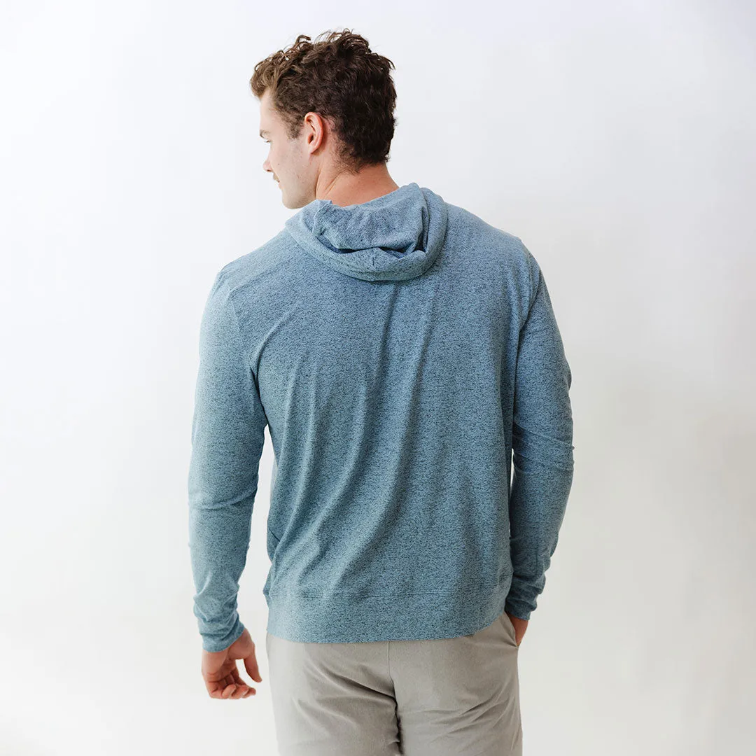 Men's Travel Hoodie, Sky pocket deep