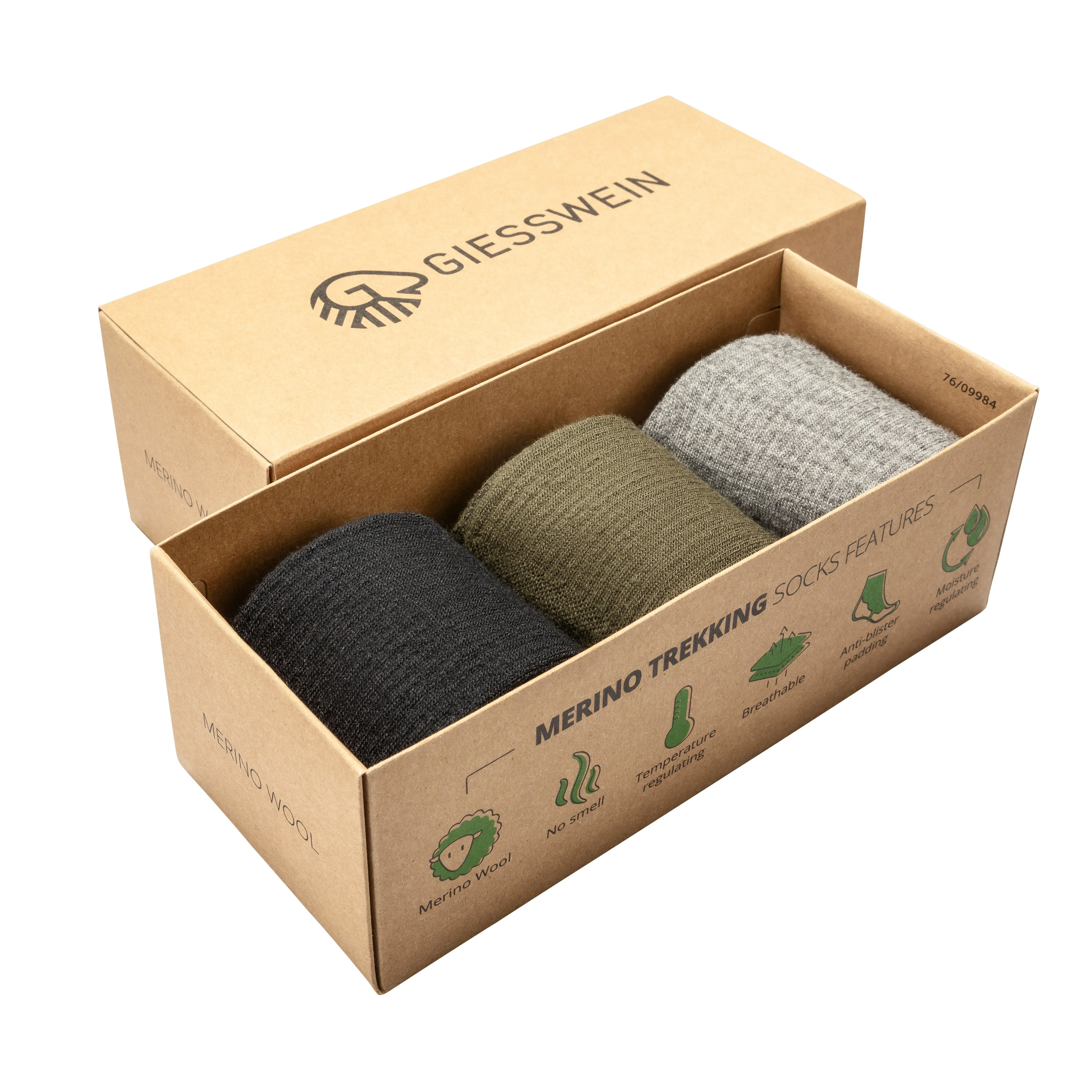 Merino Hiking Socks (3-pack) thick pad