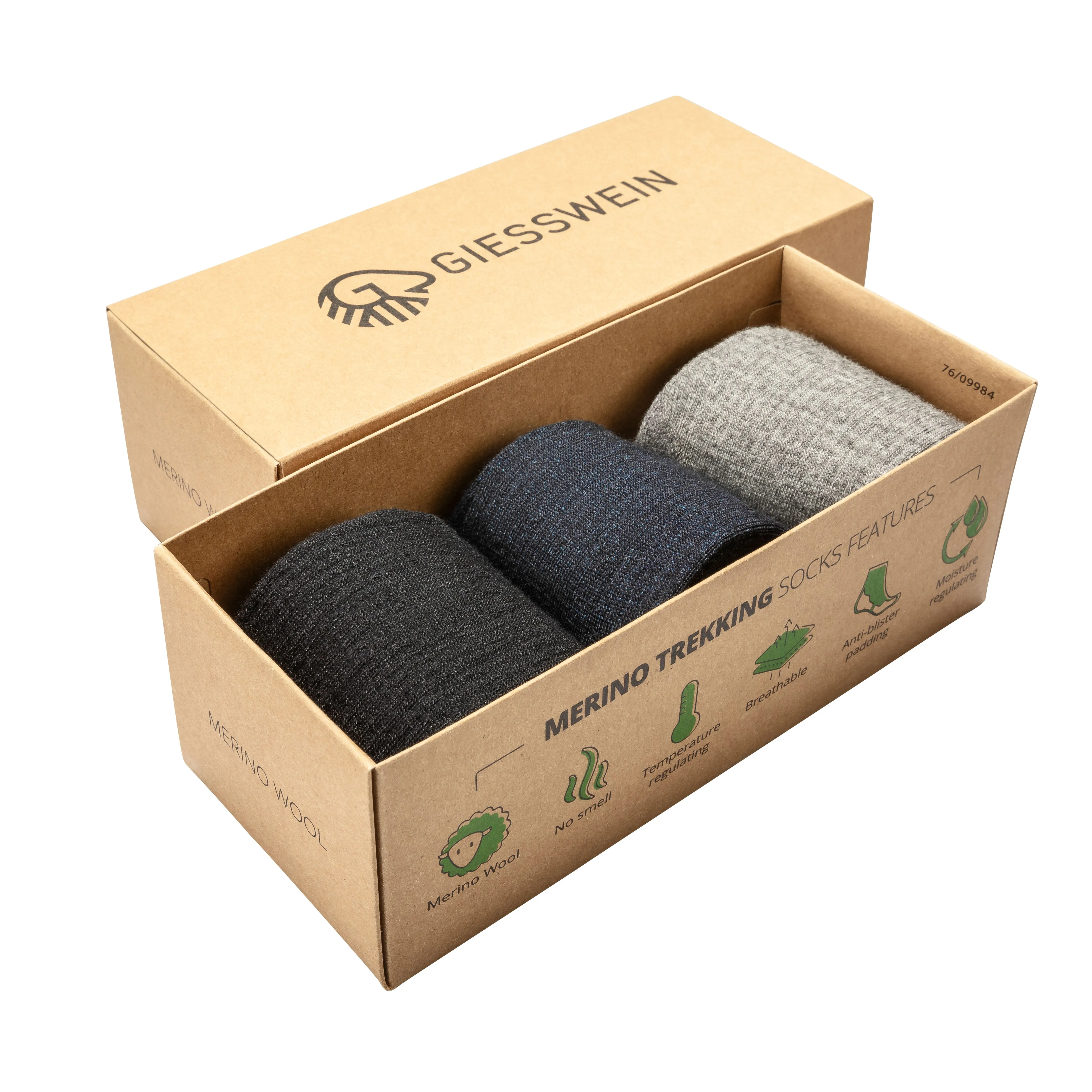 Merino Hiking Socks (3-pack) thick pad