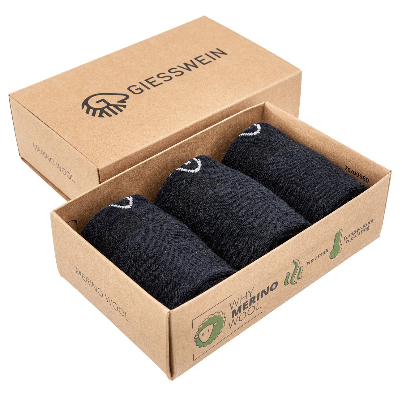 Merino Wool Sneaker Socks (3-pack) safe fabric