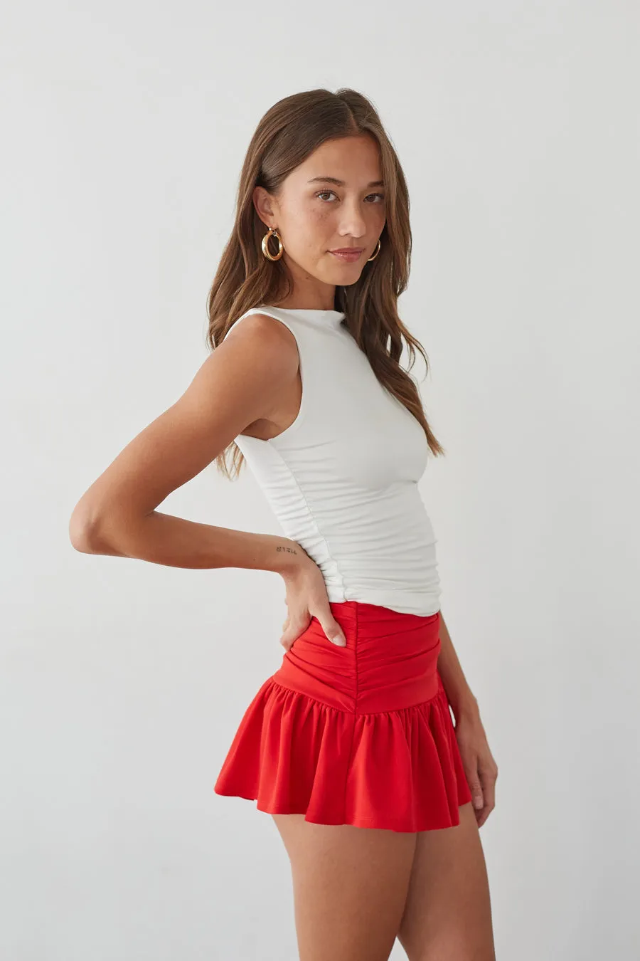 Mia Mini Skirt outdoor move