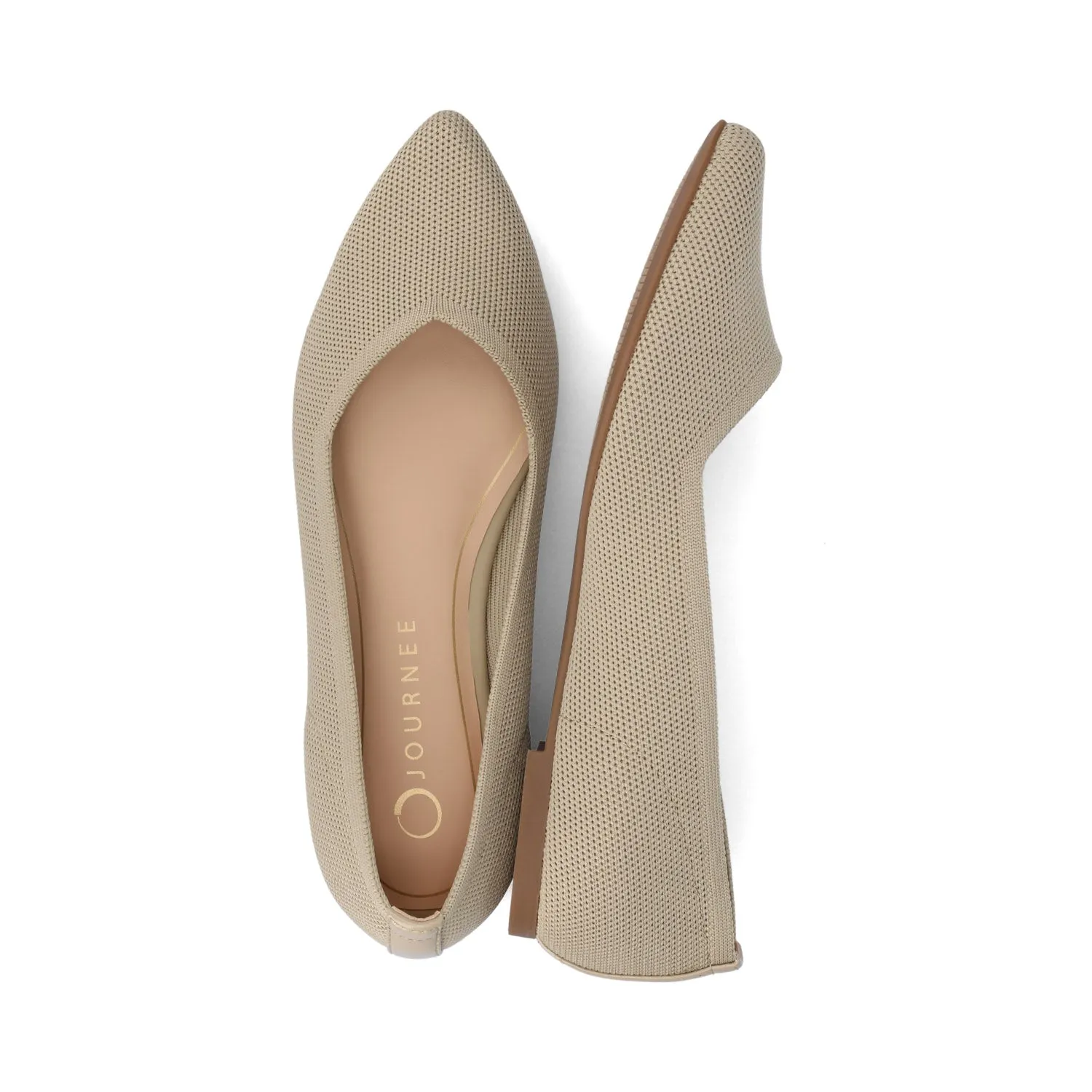 MINNAH BALLET FLATS IN KNIT FABRIC all day