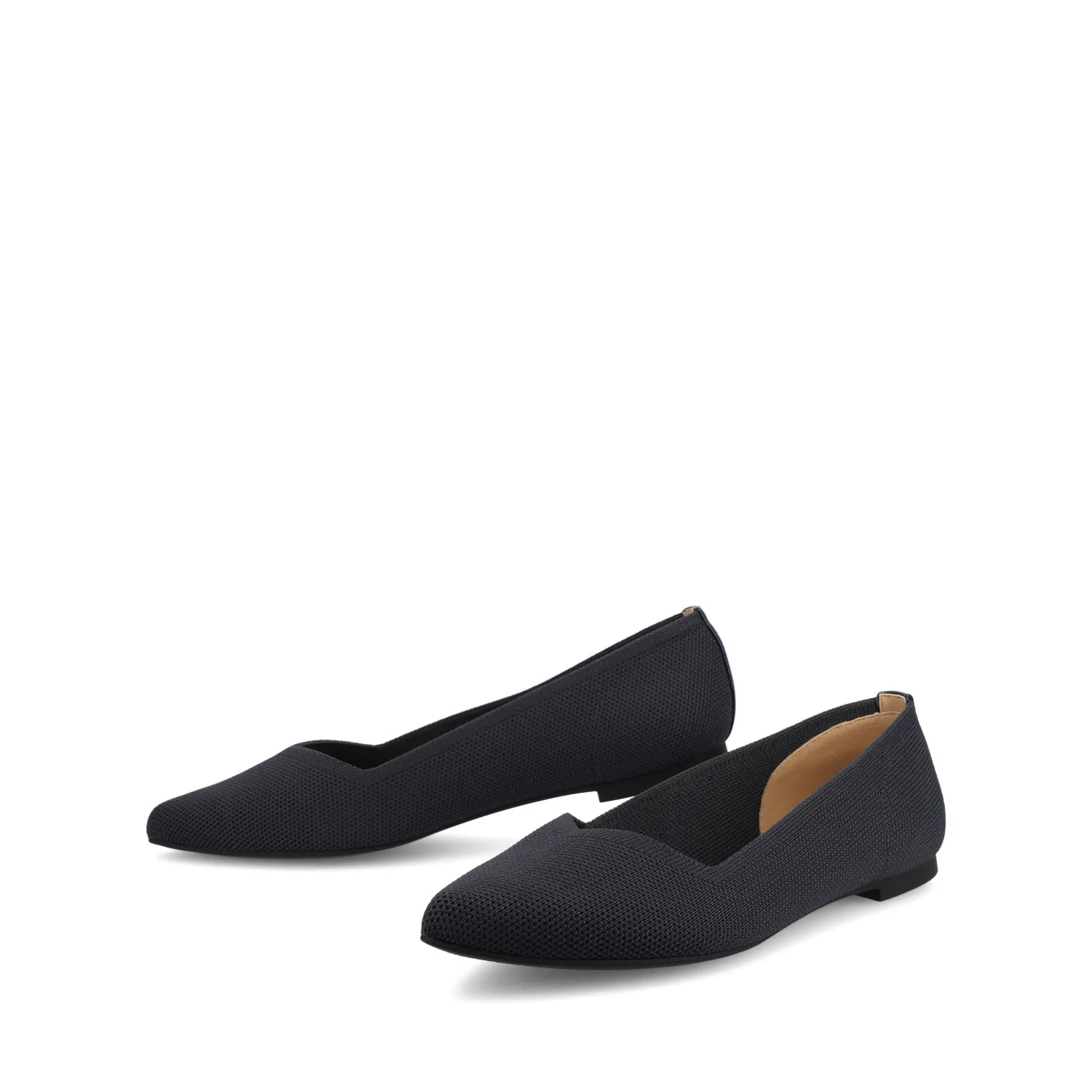 MINNAH BALLET FLATS IN KNIT FABRIC all day