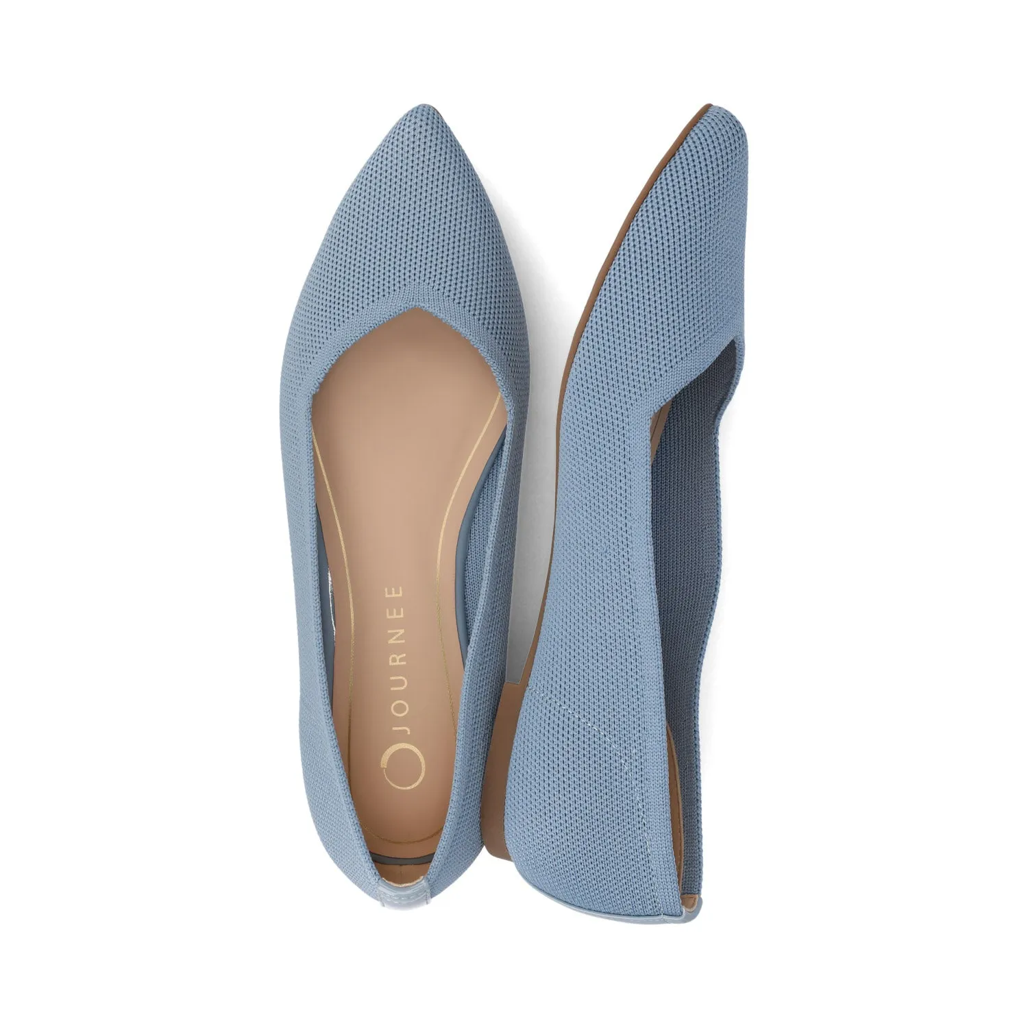 MINNAH BALLET FLATS IN KNIT FABRIC all day