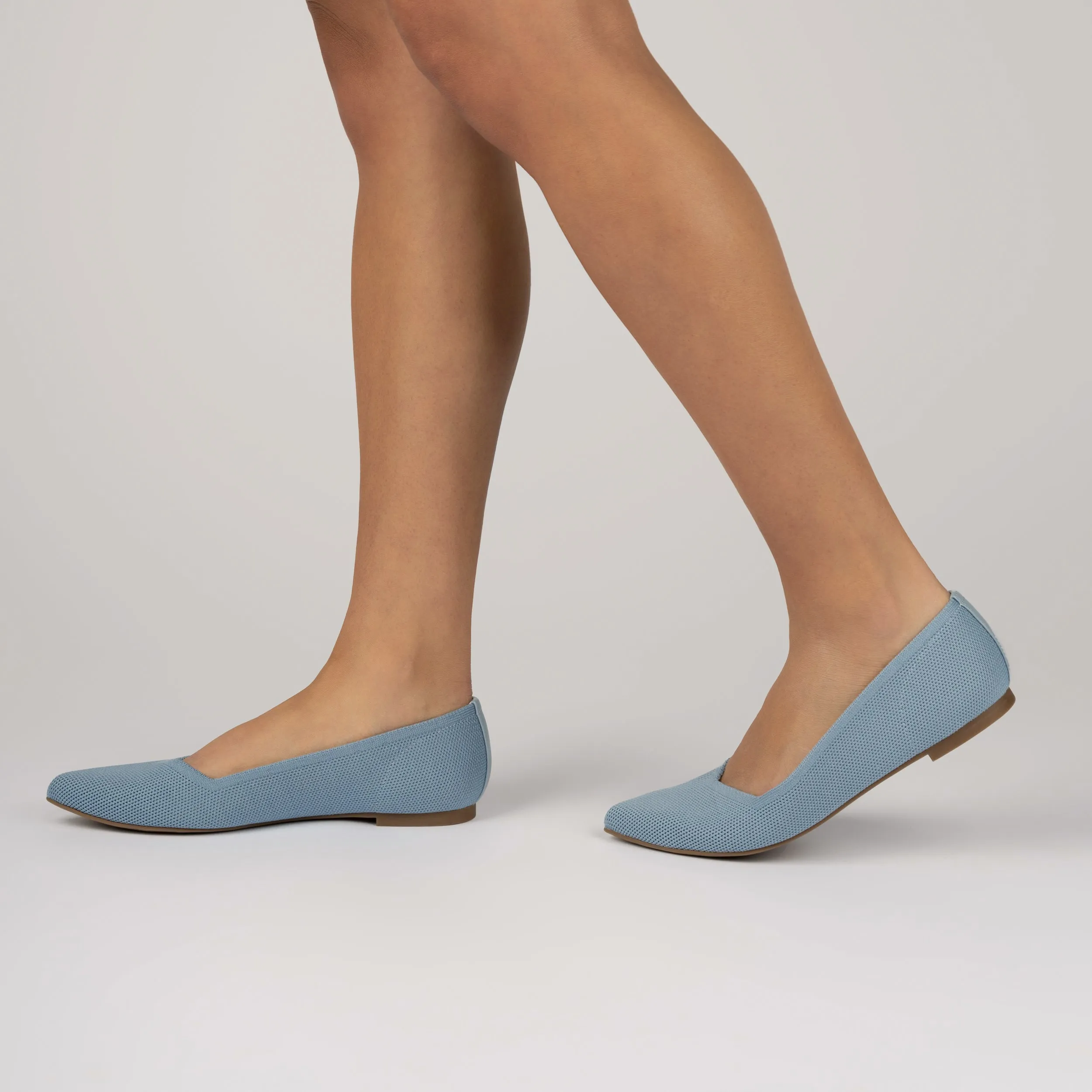 MINNAH BALLET FLATS IN KNIT FABRIC all day