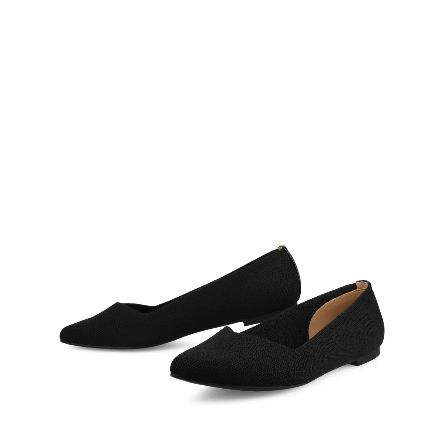 MINNAH BALLET FLATS IN KNIT FABRIC all day