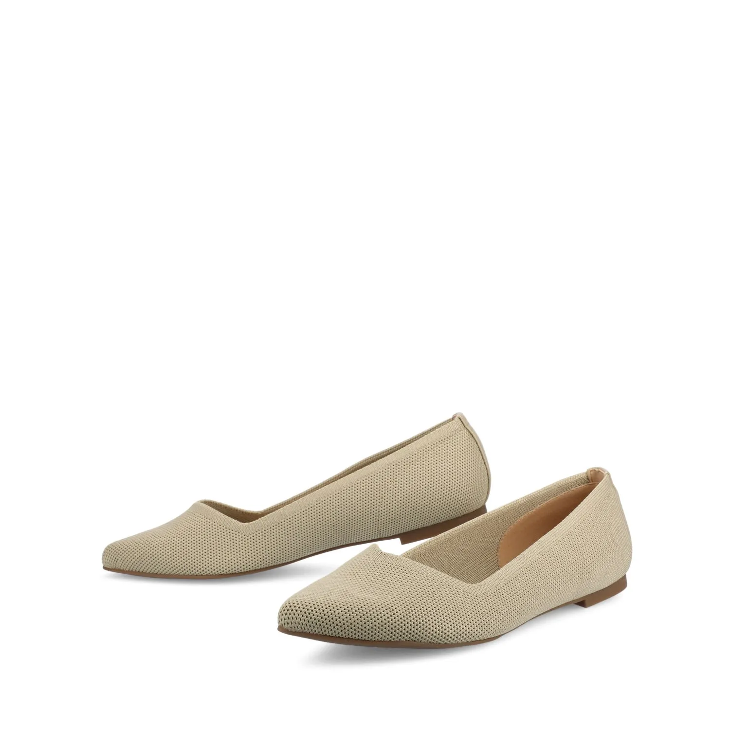 MINNAH BALLET FLATS IN KNIT FABRIC all day