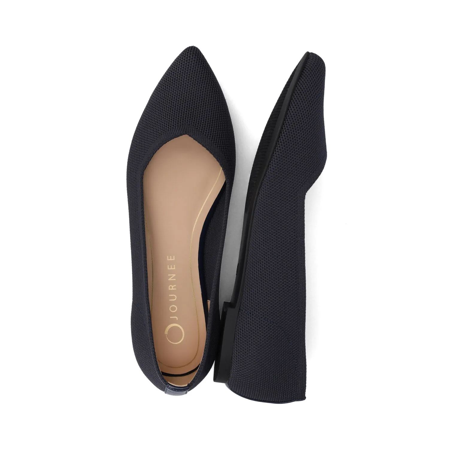 MINNAH BALLET FLATS IN KNIT FABRIC all day
