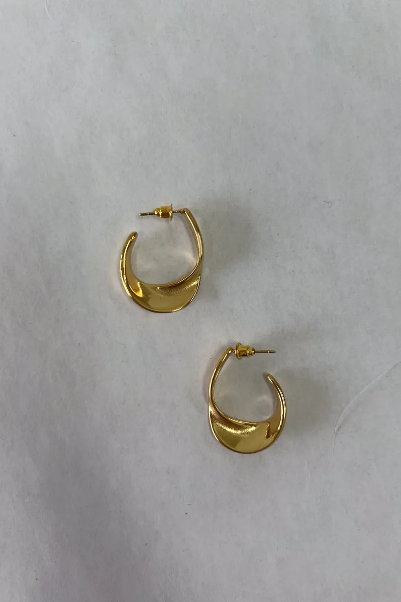 Misha Abstract Hoop Earrings candy dot
