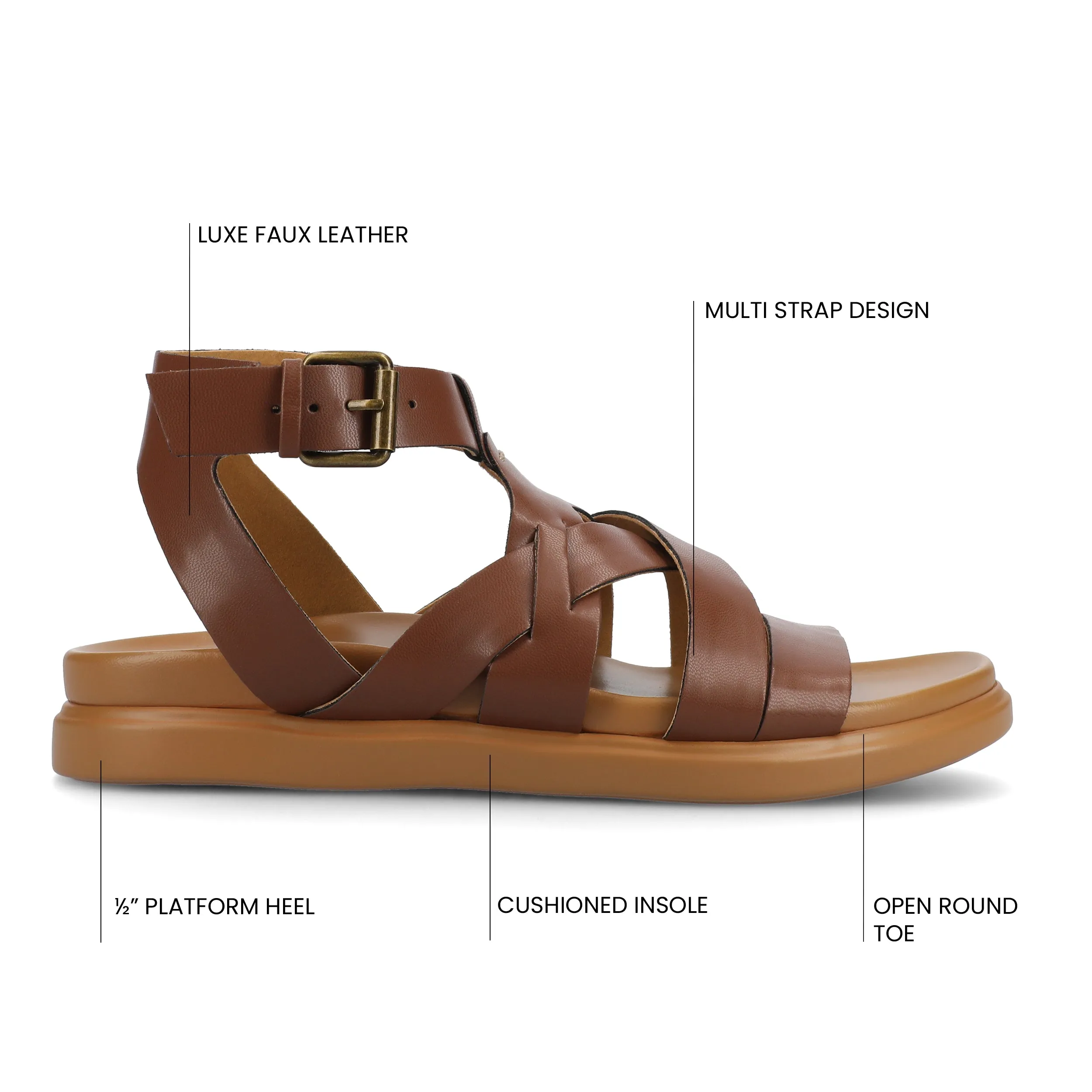 MISTEE MULTI STRAP SANDALS spring vibe