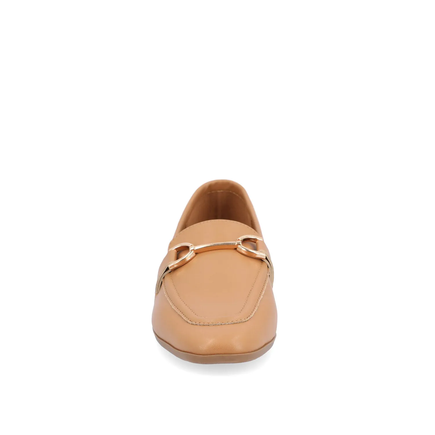 MIZZA LOAFER FLATS IN FAUX LEATHER warm beige