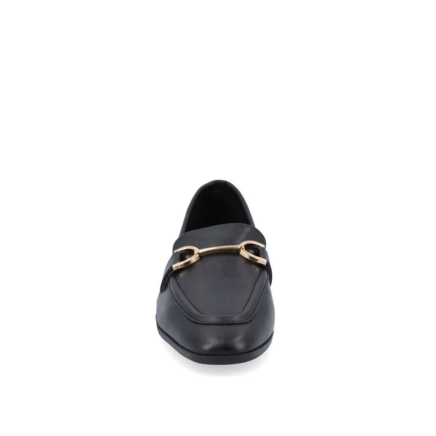 MIZZA LOAFER FLATS IN FAUX LEATHER warm beige