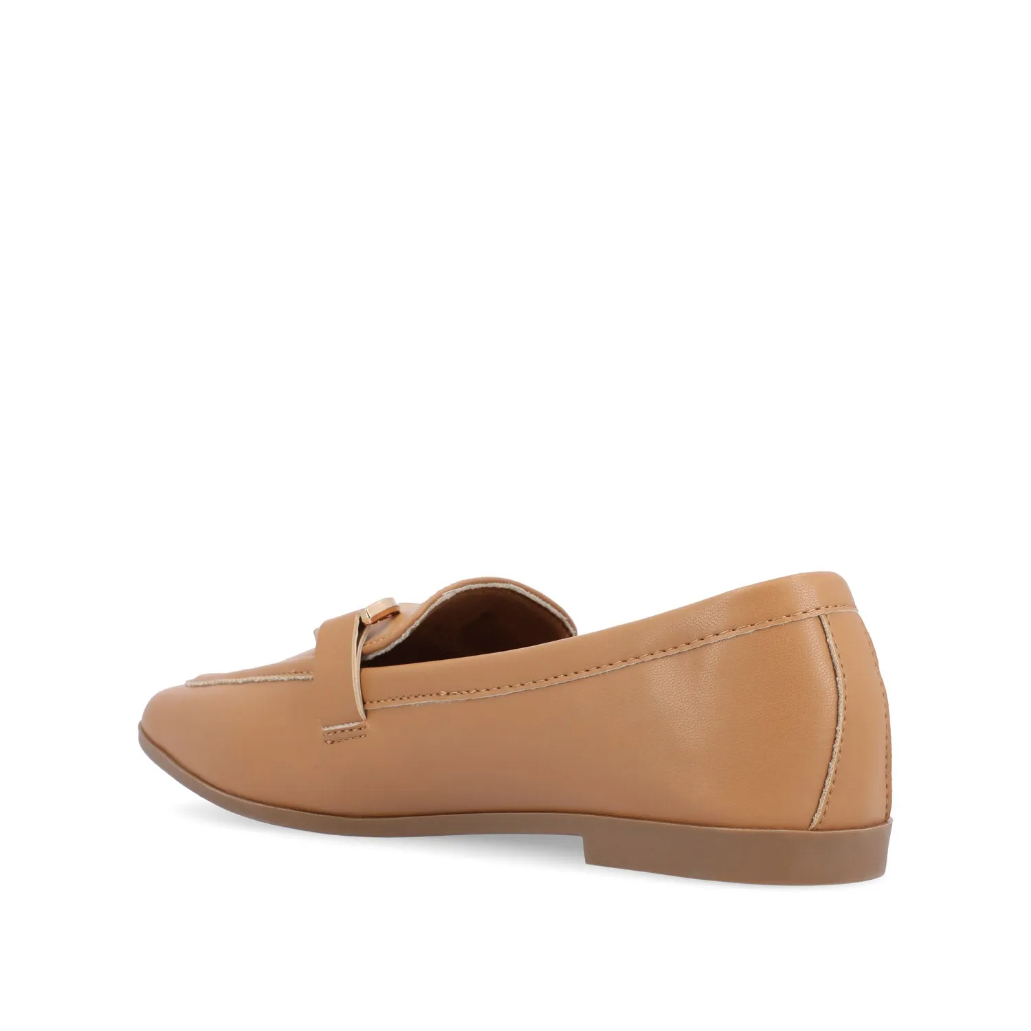 MIZZA LOAFER FLATS IN FAUX LEATHER warm beige