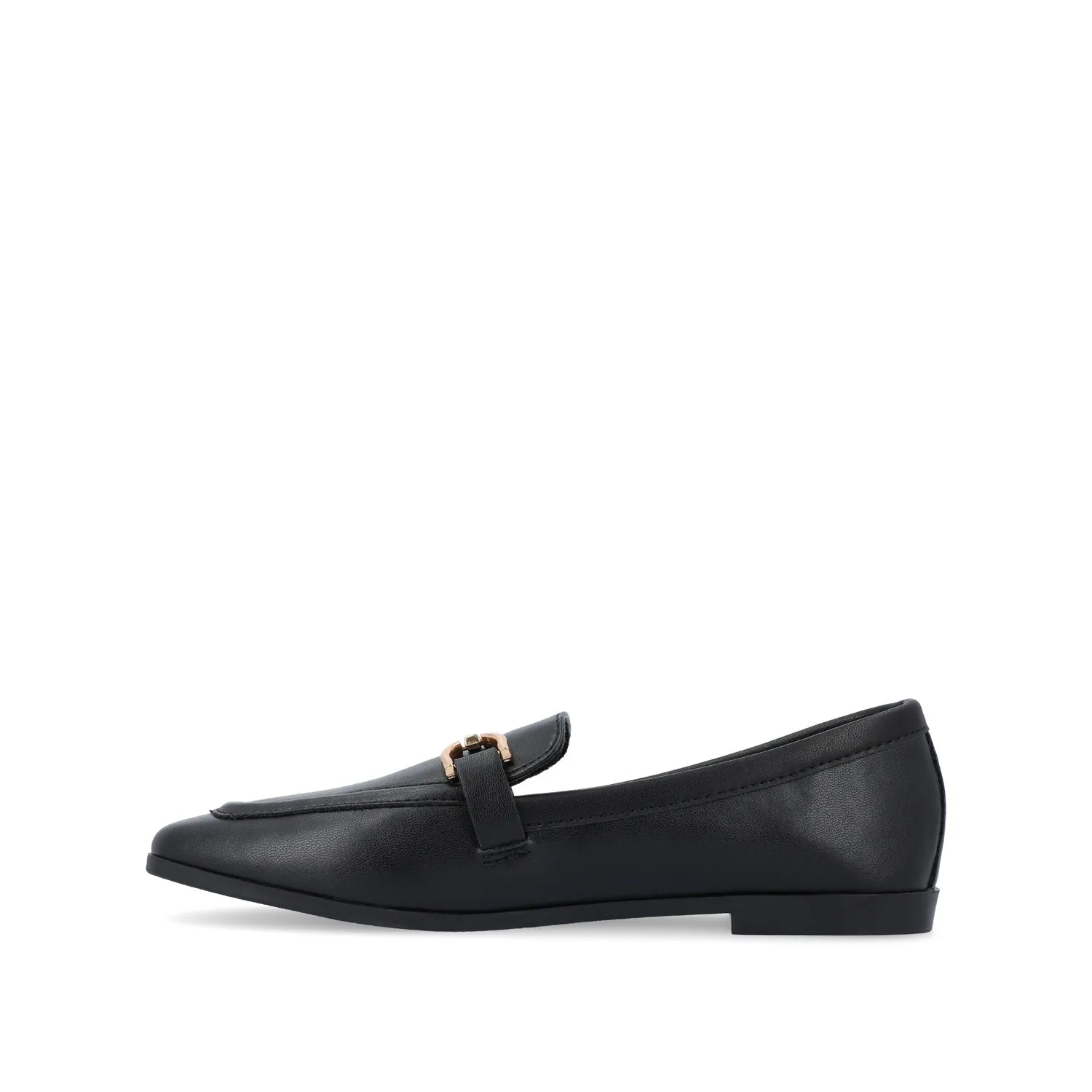 MIZZA LOAFER FLATS IN FAUX LEATHER warm beige