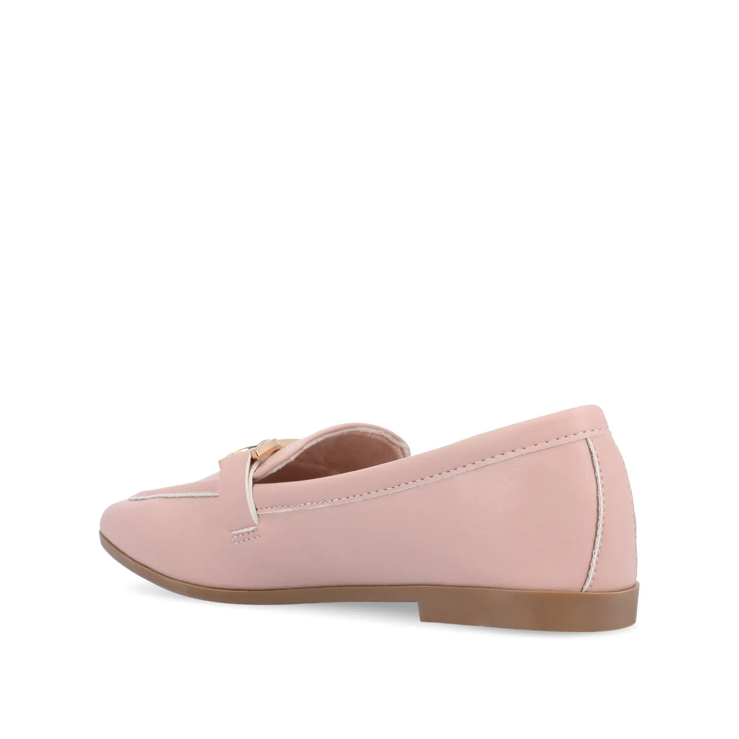 MIZZA LOAFER FLATS IN FAUX LEATHER warm beige