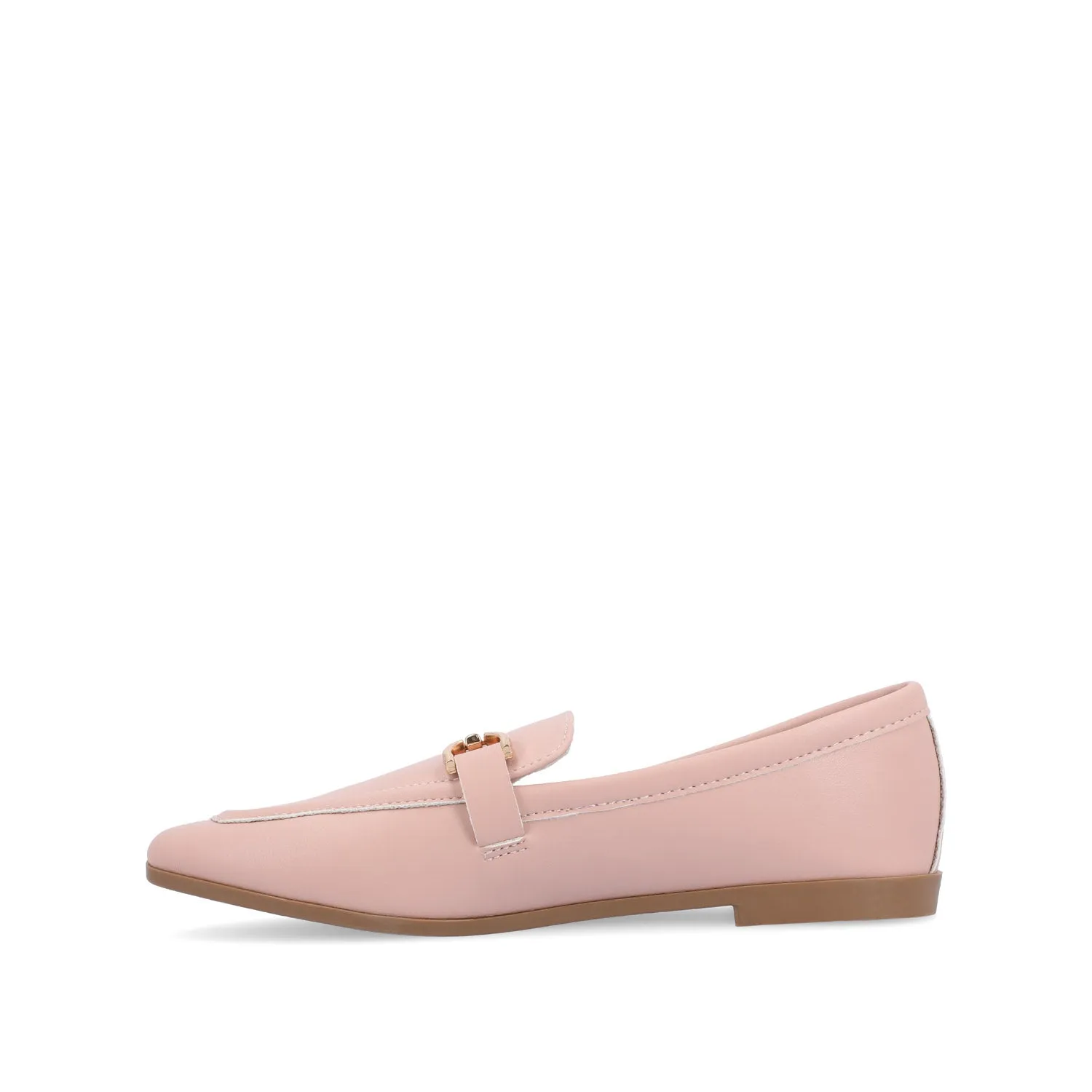 MIZZA LOAFER FLATS IN FAUX LEATHER warm beige