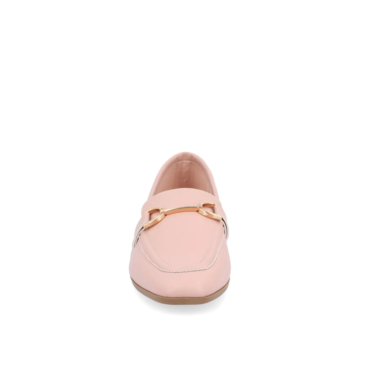 MIZZA LOAFER FLATS IN FAUX LEATHER warm beige