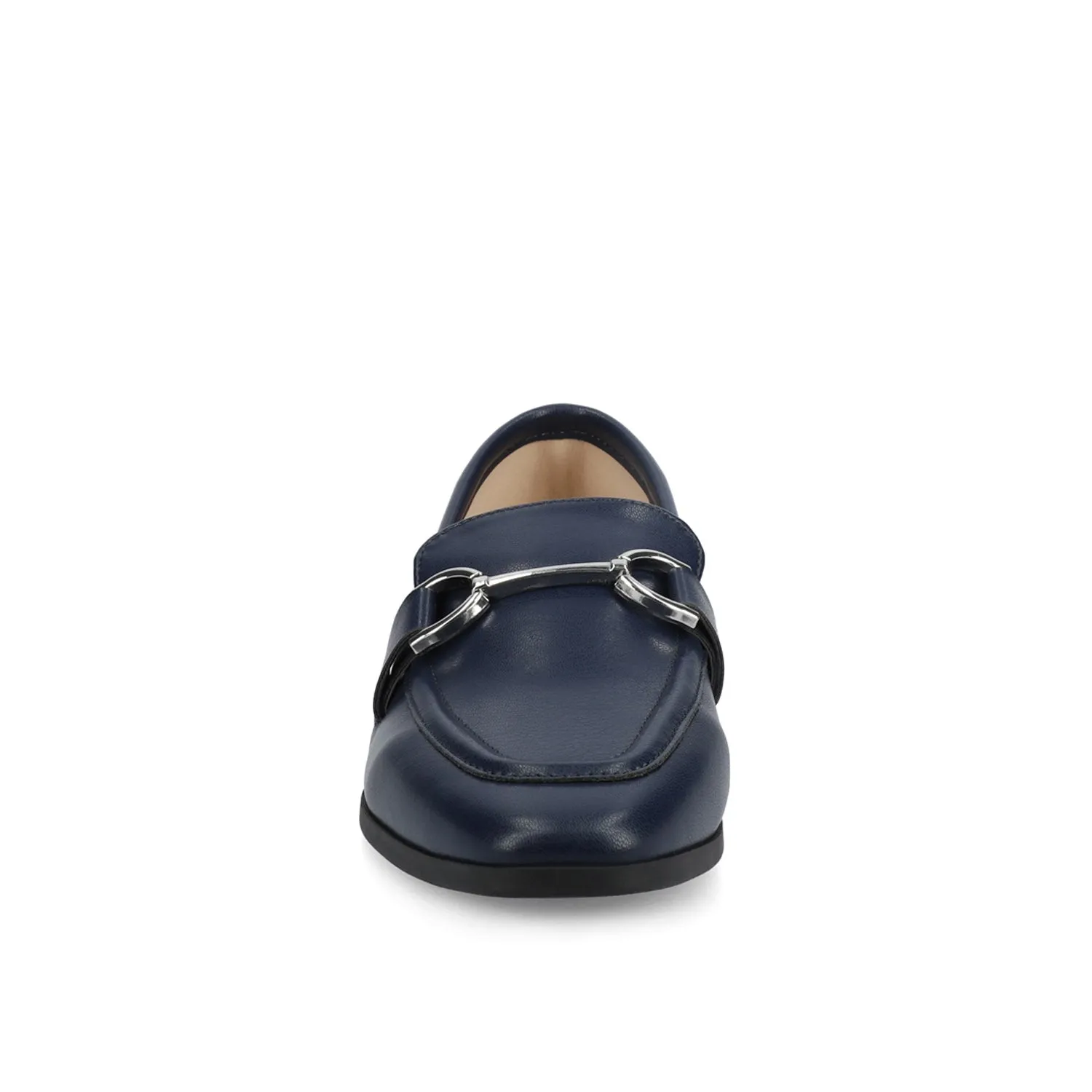 MIZZA LOAFER FLATS IN FAUX LEATHER warm beige