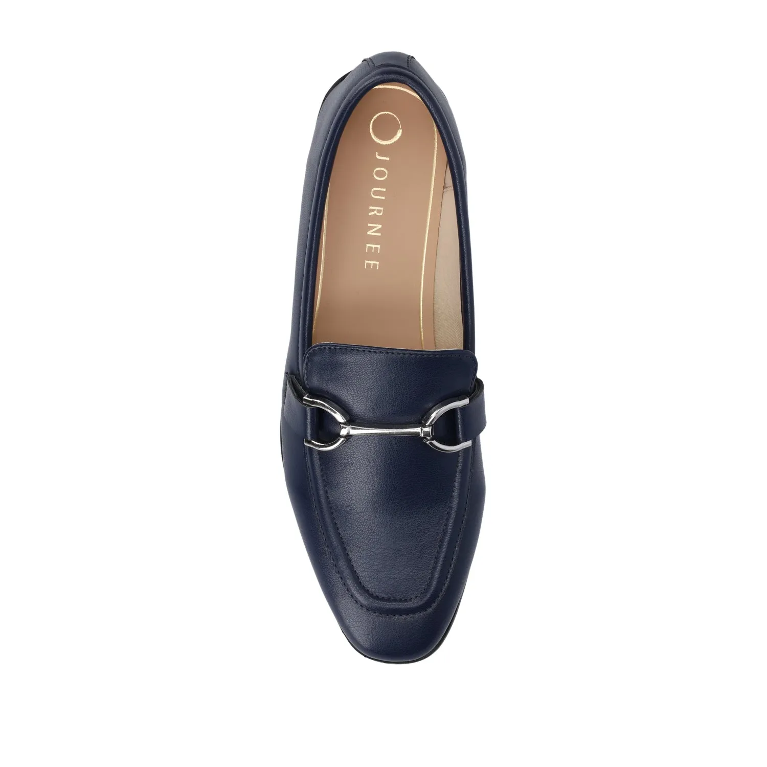 MIZZA LOAFER FLATS IN FAUX LEATHER warm beige