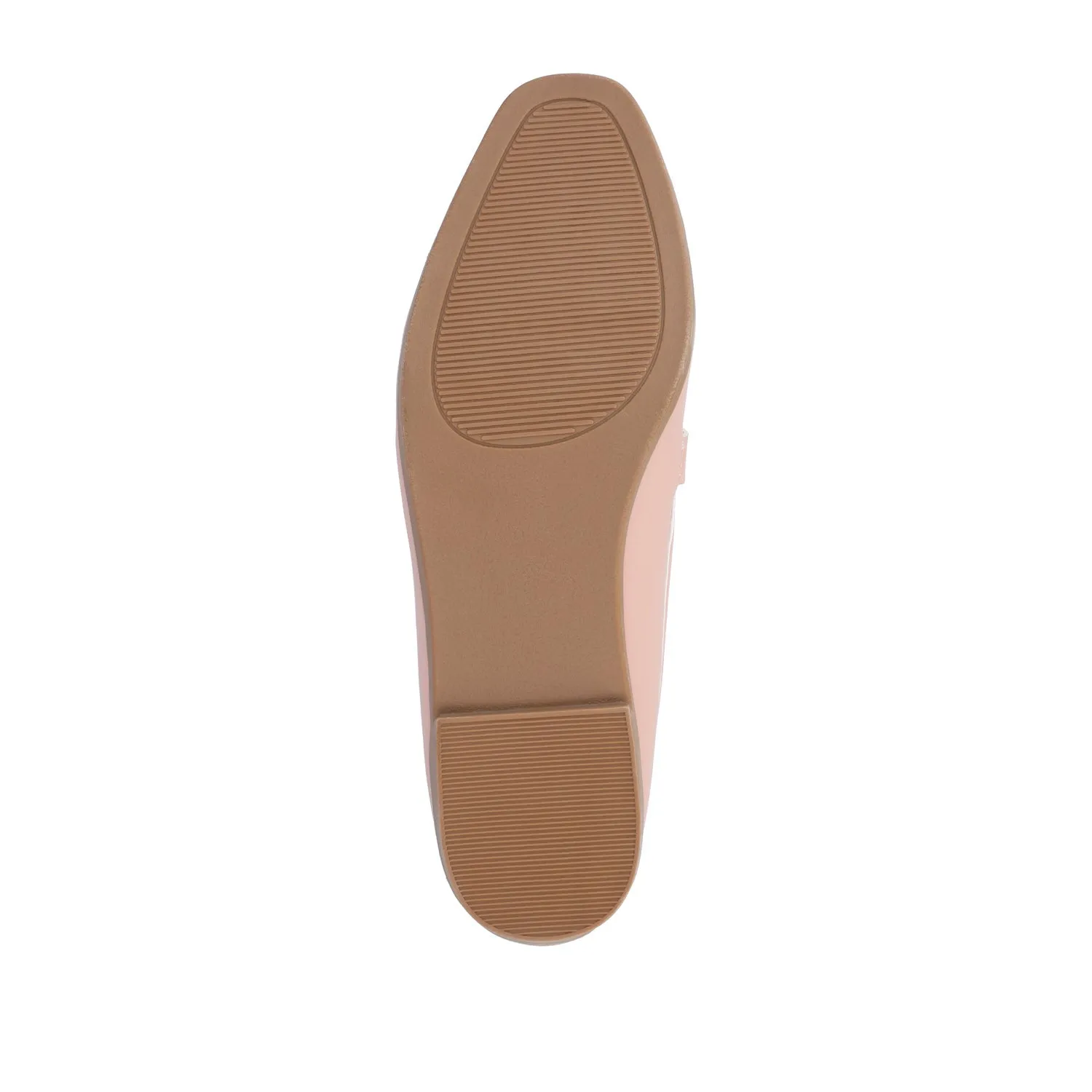MIZZA LOAFER FLATS IN FAUX LEATHER warm beige