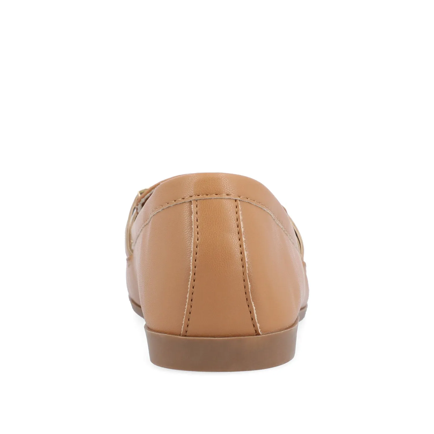 MIZZA LOAFER FLATS IN FAUX LEATHER warm beige