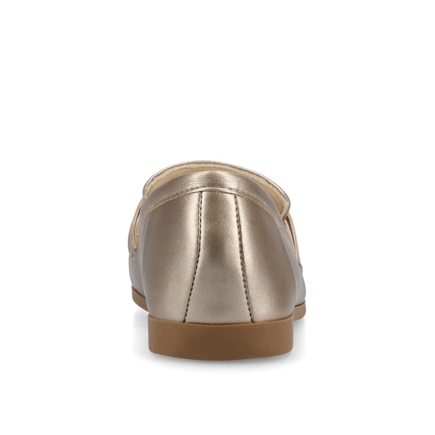 MIZZA LOAFER FLATS IN FAUX LEATHER warm beige