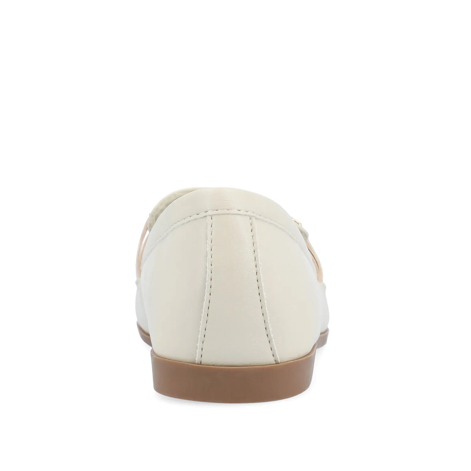 MIZZA LOAFER FLATS IN FAUX LEATHER warm beige