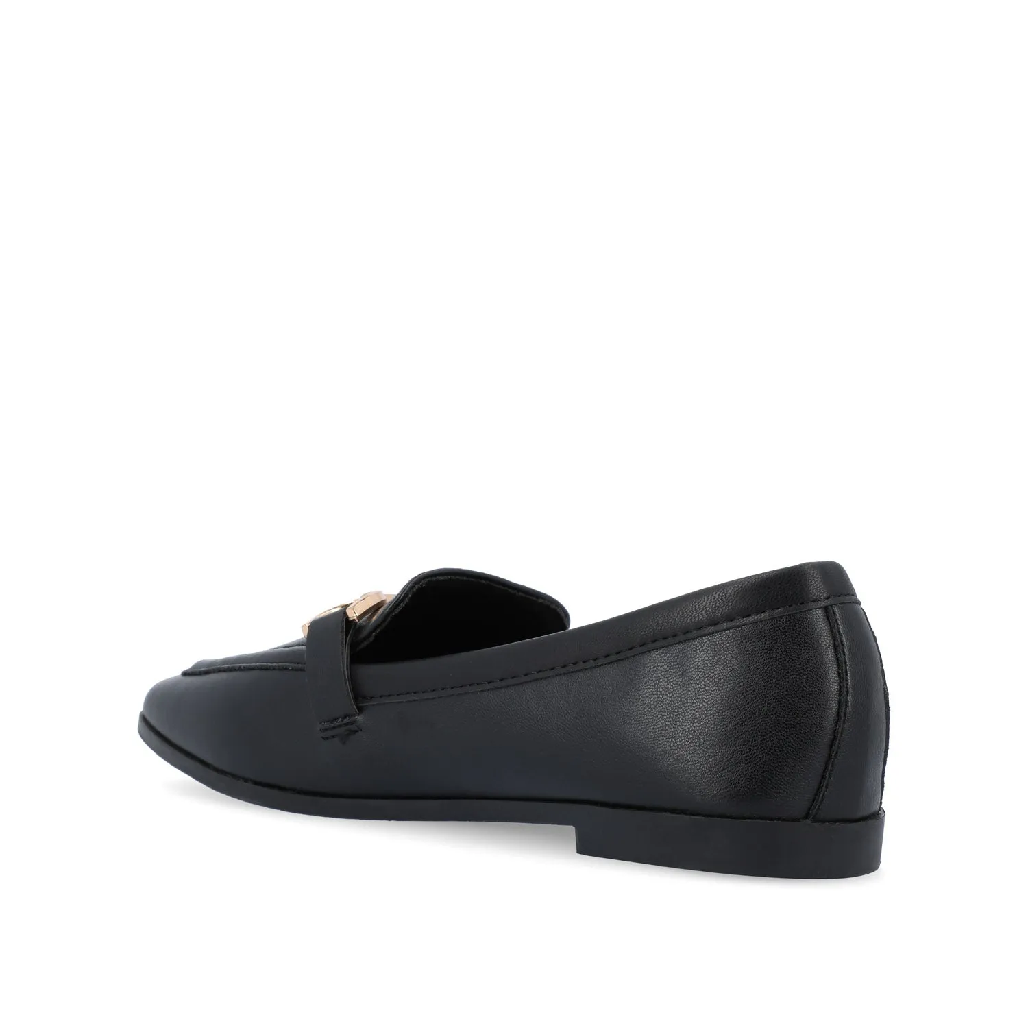 MIZZA LOAFER FLATS IN FAUX LEATHER warm beige