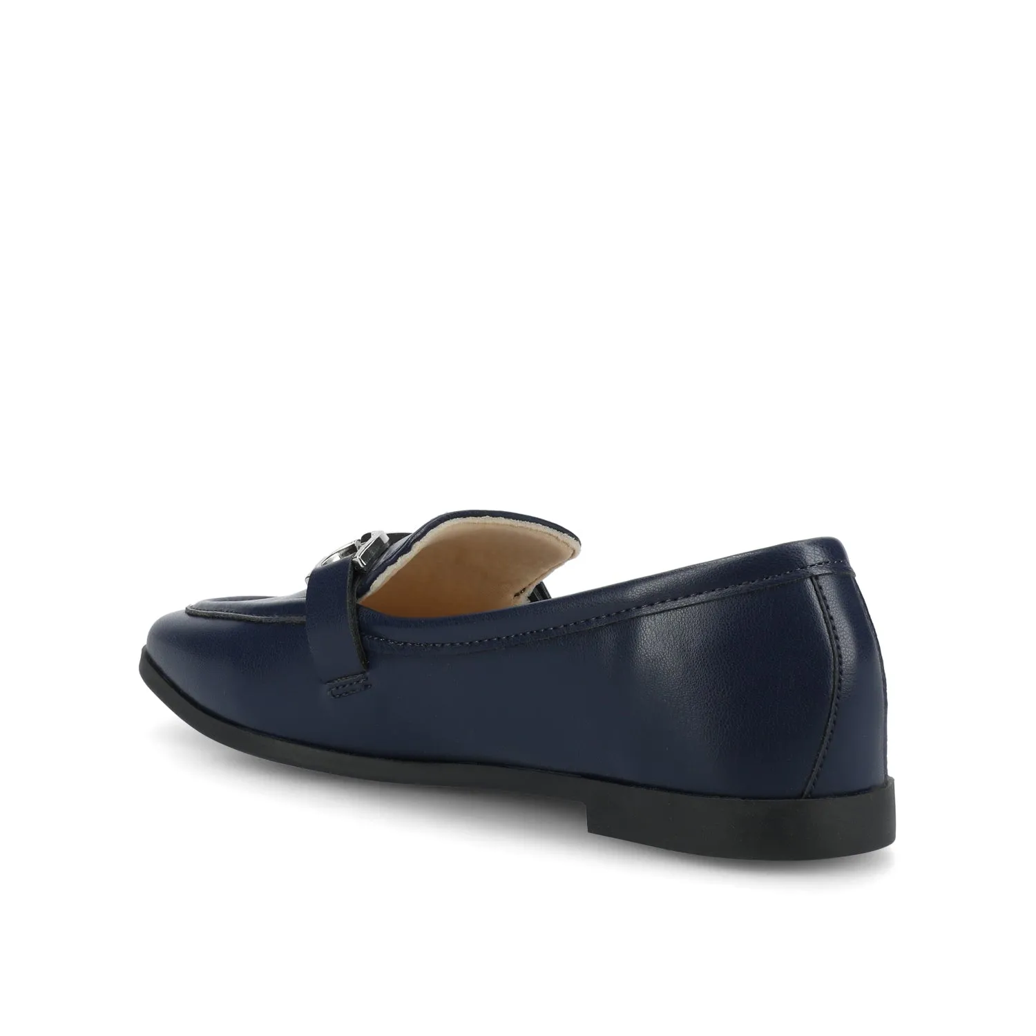 MIZZA LOAFER FLATS IN FAUX LEATHER warm beige