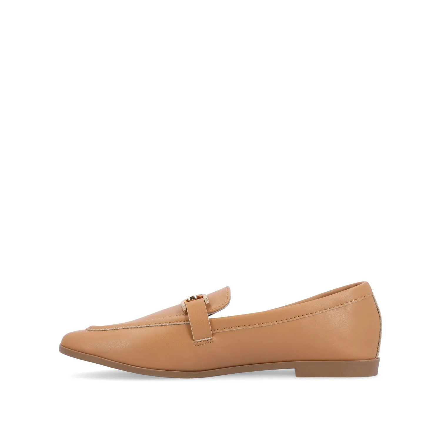 MIZZA LOAFER FLATS IN FAUX LEATHER warm beige