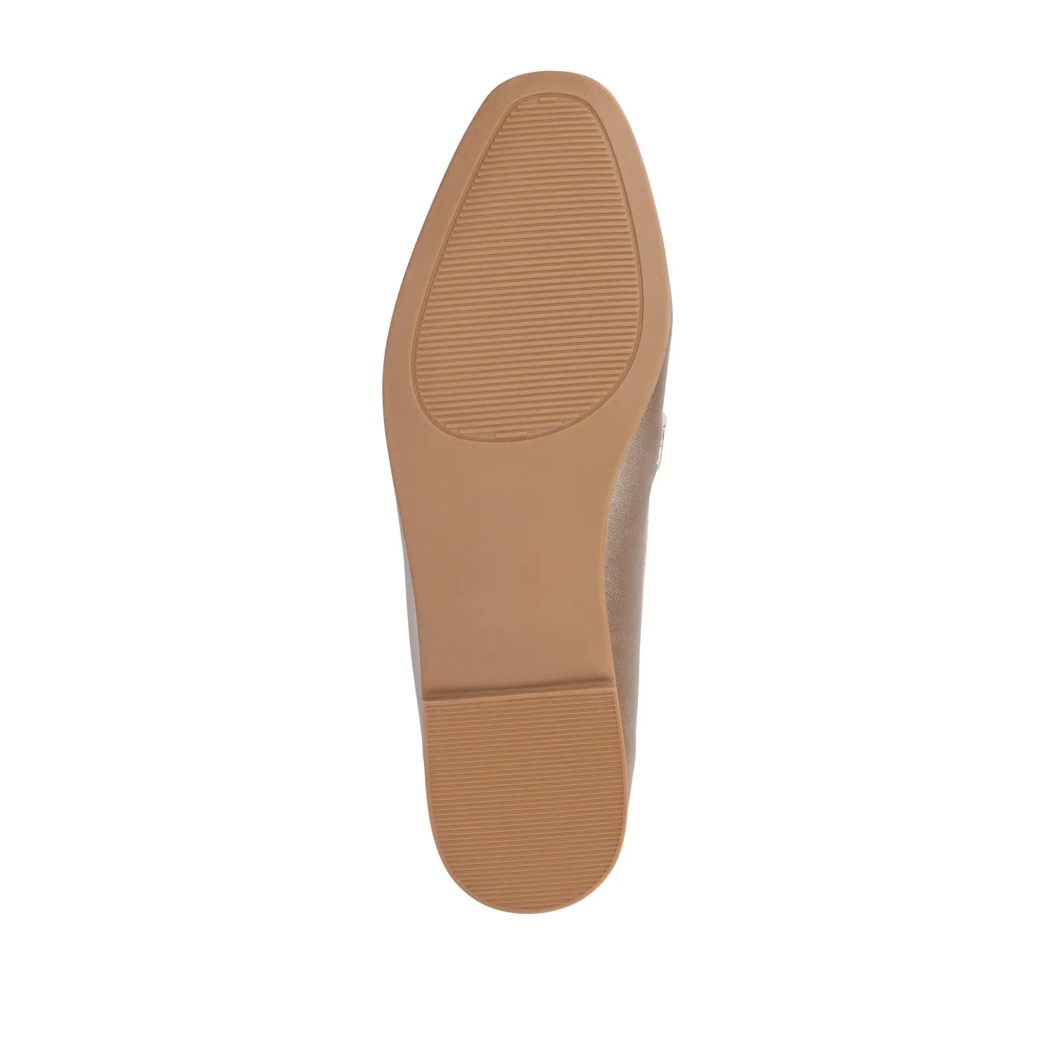 MIZZA LOAFER FLATS IN FAUX LEATHER warm beige