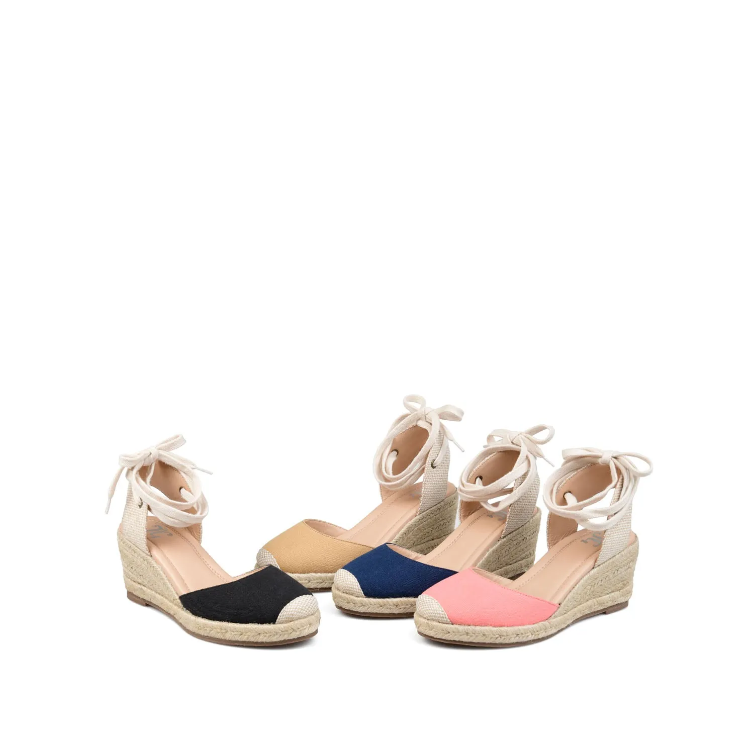 MONTE ESPADRILLE WEDGE SANDALS IN CANVAS silent time