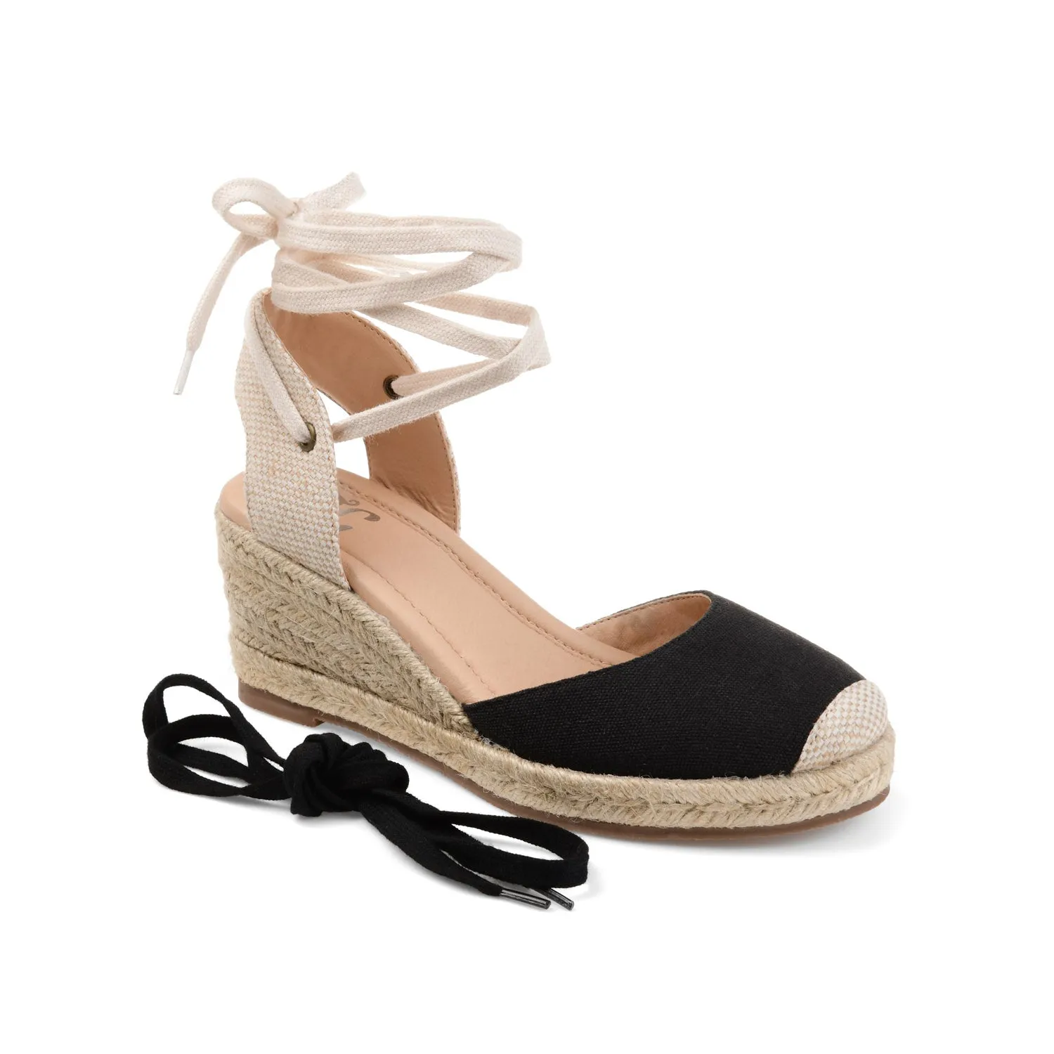 MONTE ESPADRILLE WEDGE SANDALS IN CANVAS silent time