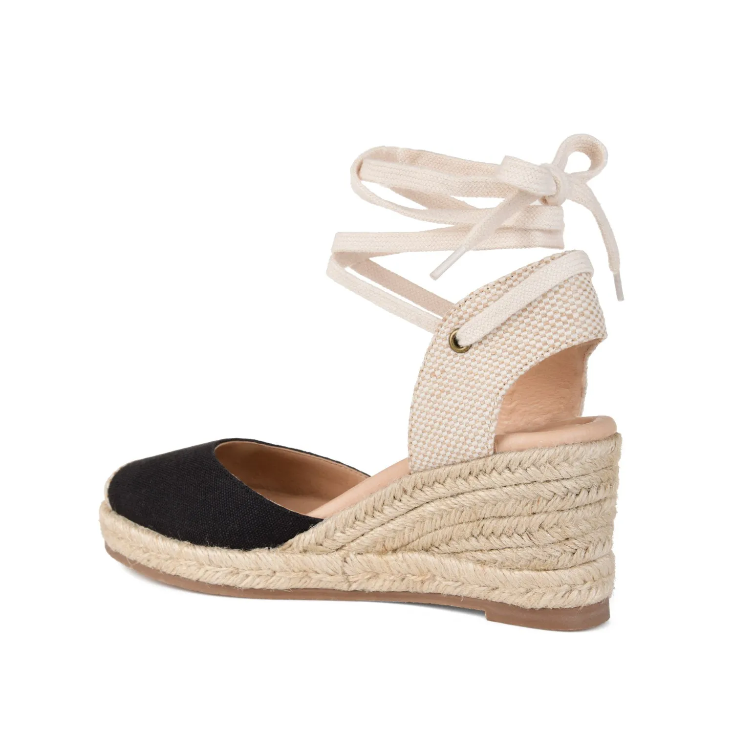 MONTE ESPADRILLE WEDGE SANDALS IN CANVAS silent time