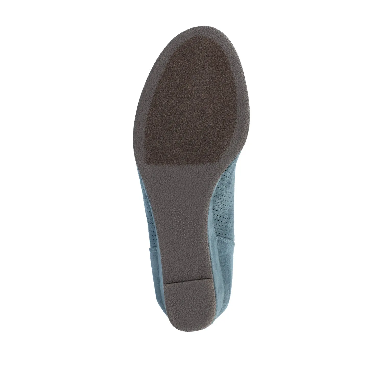 MYLEE WEDGE HEELED BOOTIES IN FAUX SUEDE late coffee