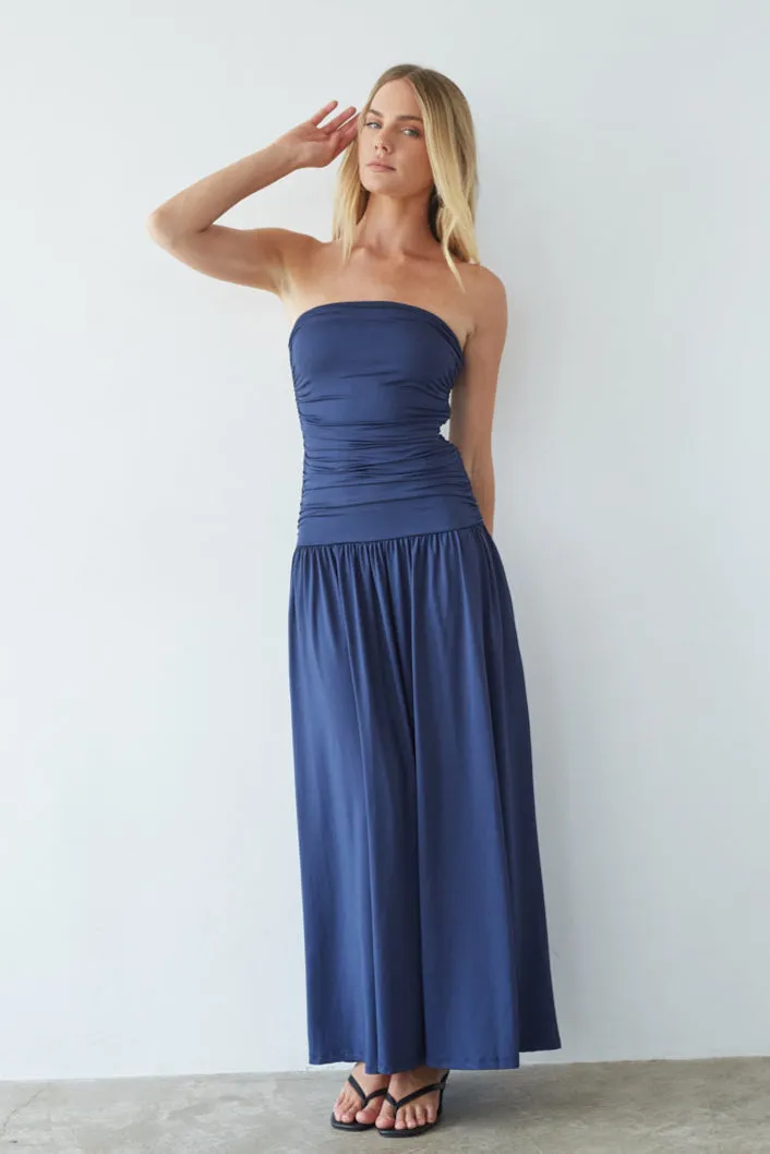 NIA Santal Maxi Dress soft fold