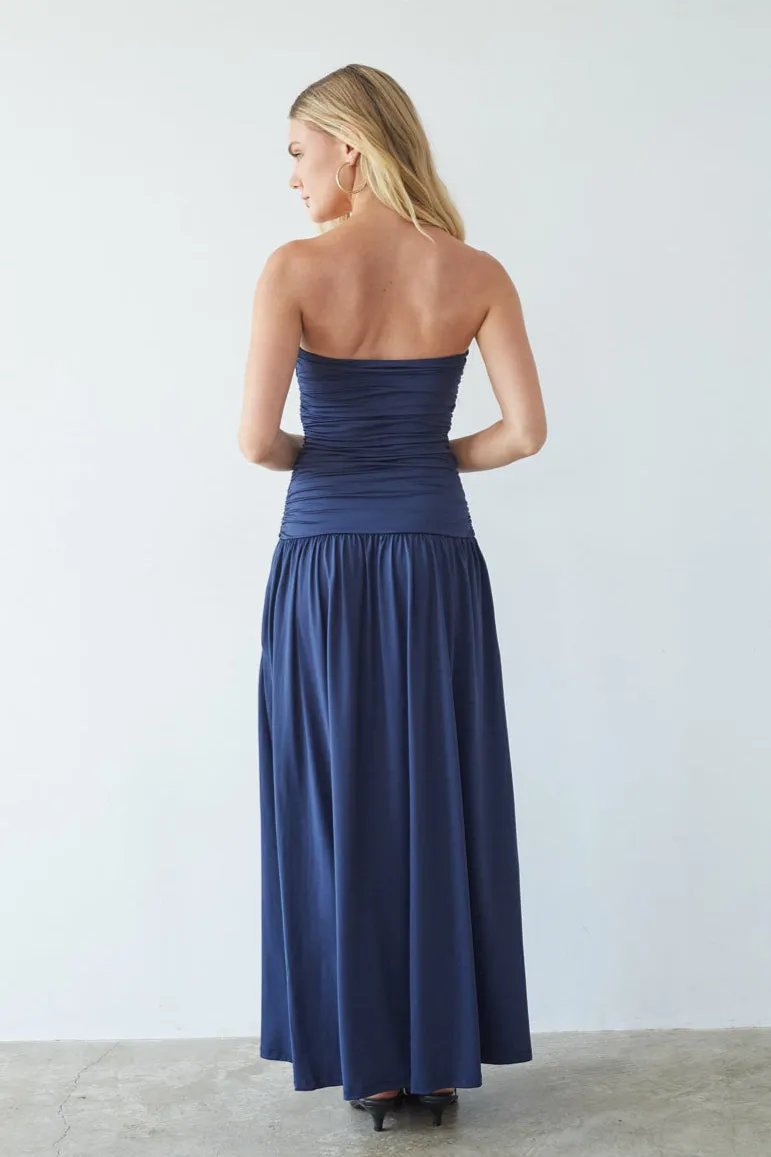 NIA Santal Maxi Dress soft fold