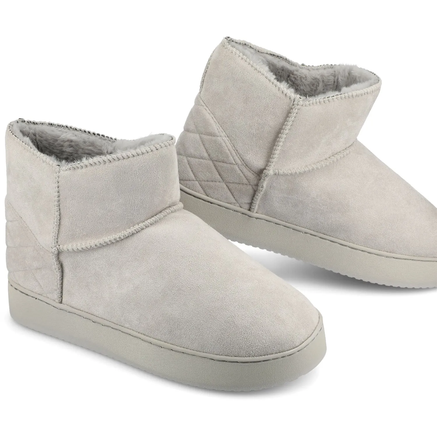 NOA SLIPPER BOOTIES IN FAUX SUEDE night edge
