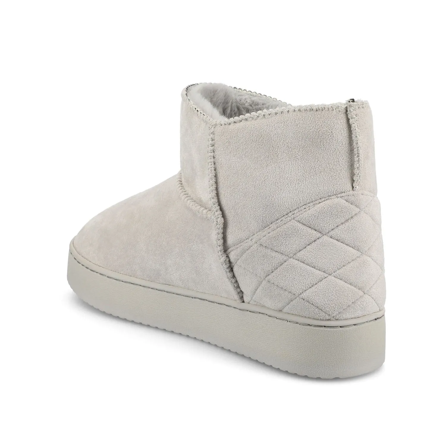 NOA SLIPPER BOOTIES IN FAUX SUEDE night edge