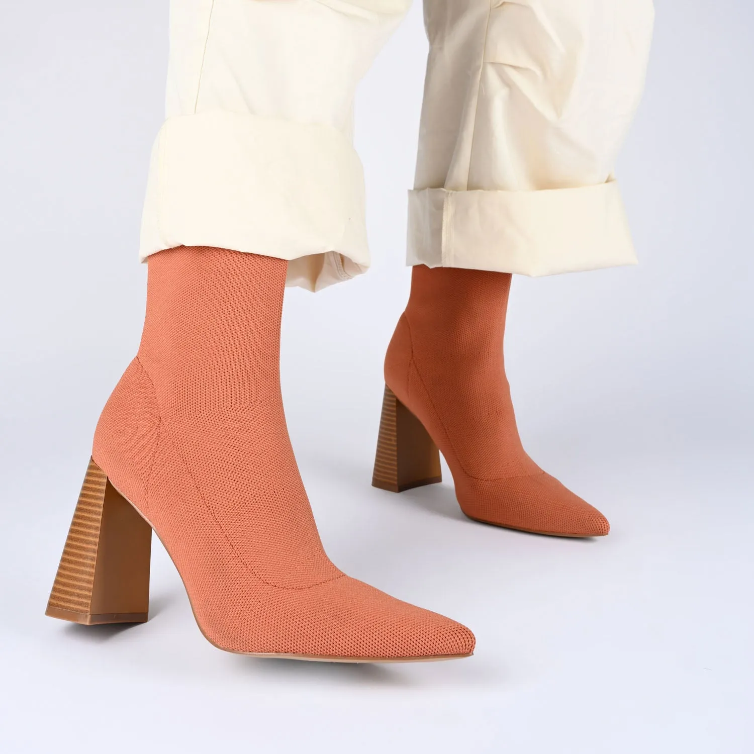 NORALINN SOCK BOOTIES IN KNIT FABRIC winter date