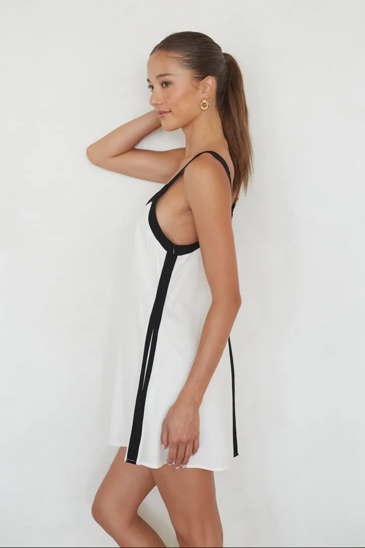 Oak Shift Mini Dress office clean