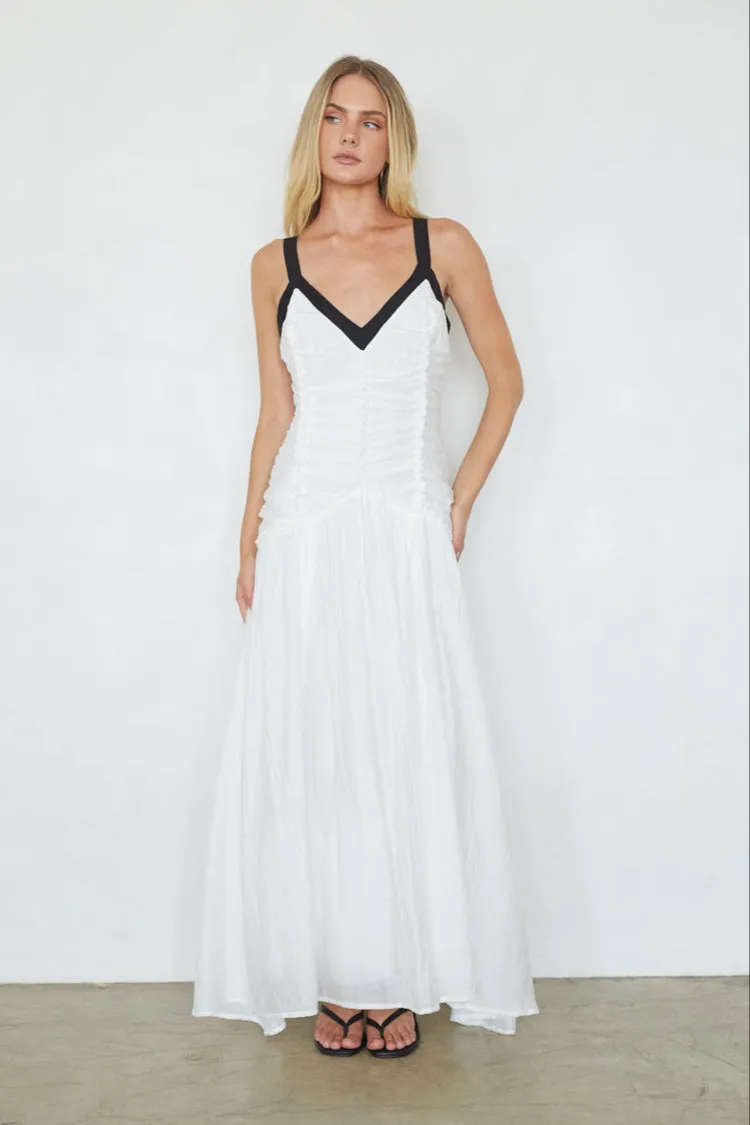 Oaklynn Contrast Maxi Dress soft energy