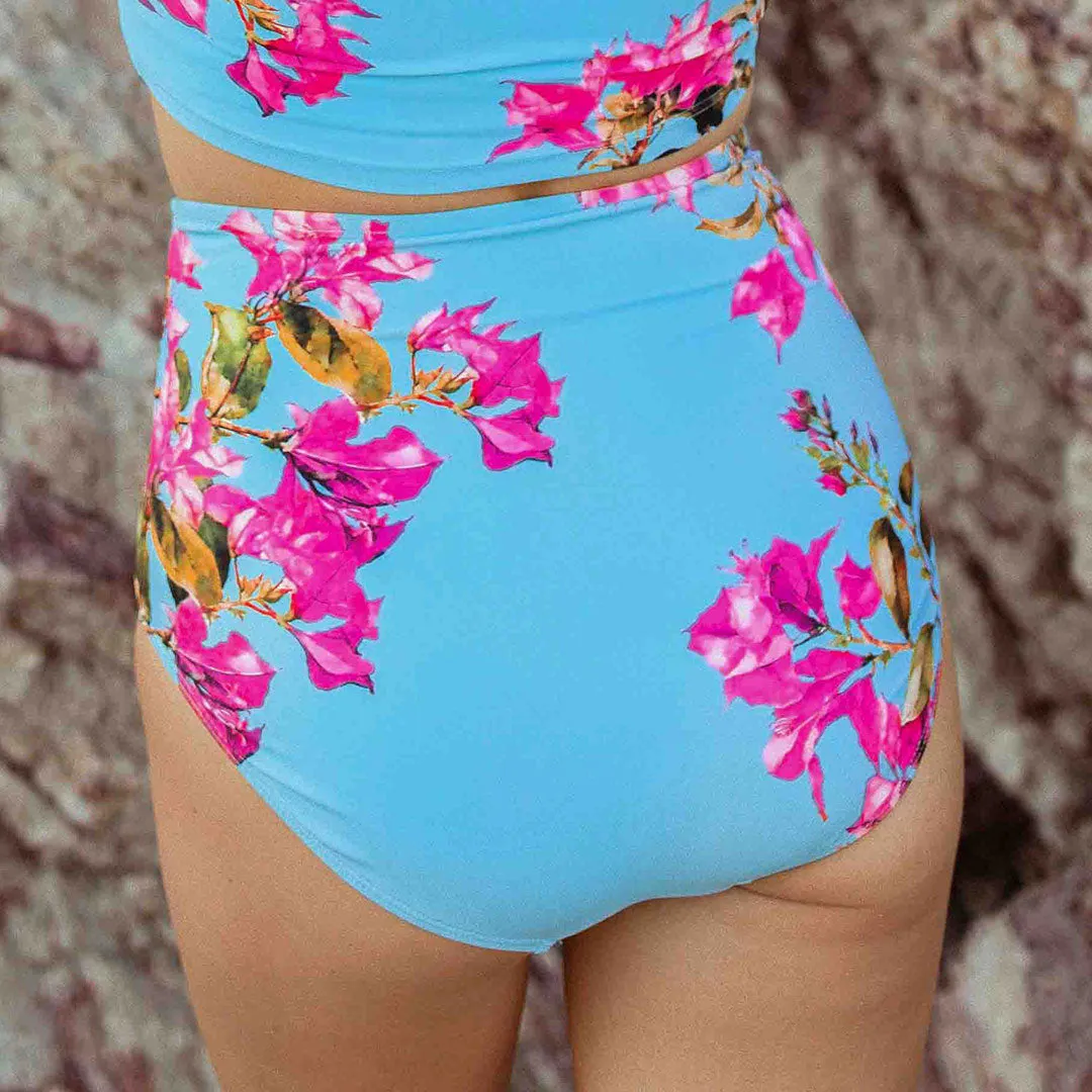 Ocean Villa High-Waisted Bottoms active dip